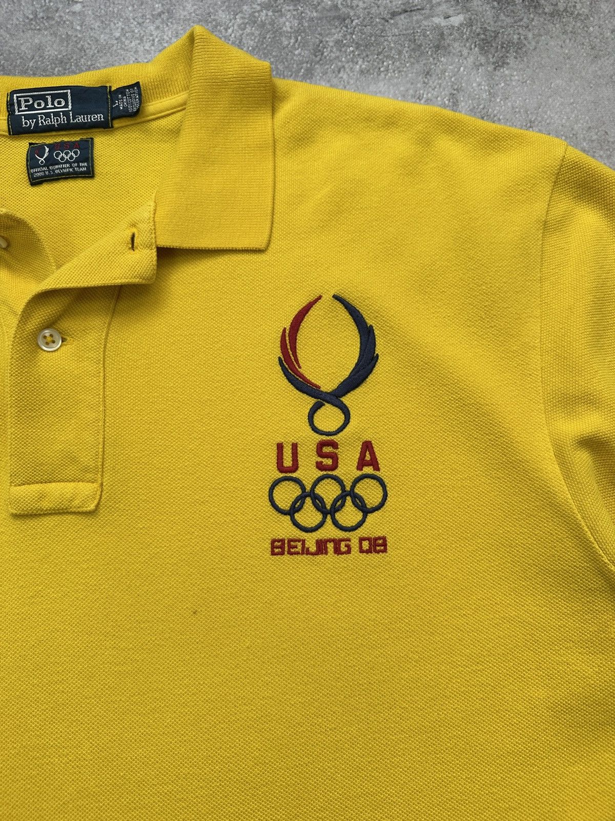 Polo Ralph Lauren Vintage Polo Ralph Lauren T-Shirt USA Olympics Beijing 2008 Size US L / EU 52-54 / 3 - 6 Thumbnail
