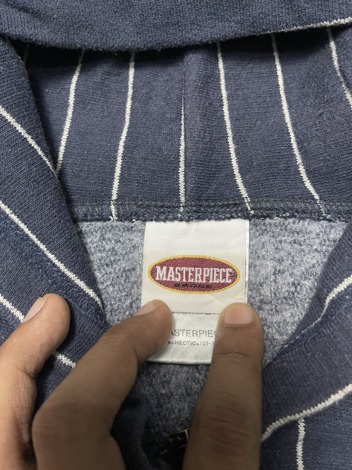MasterPiece 00s MASTERPIECE STRIPES HOODIE ZIPPER RARE Size US L / EU 52-54 / 3 - 9 Thumbnail
