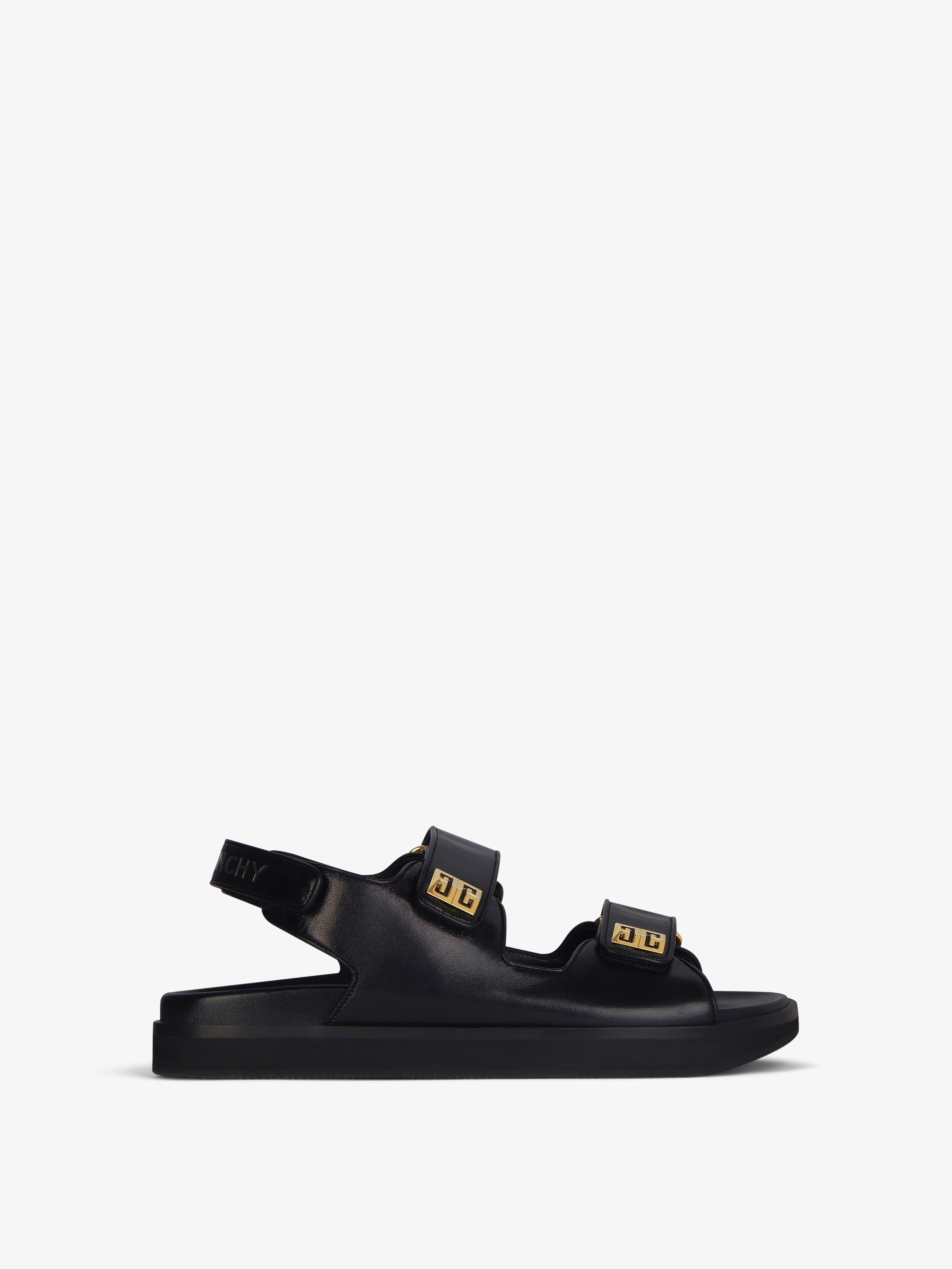 Givenchy o1srvl11e0925 4G Sandals in Black Size US 12 / EU 45 - 1 Thumbnail