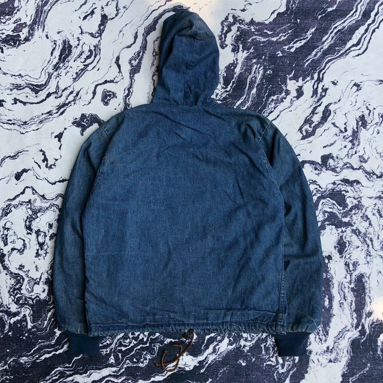 Carhartt Vintage Y2K Carhartt Denim Hoodie Jacket USA Red Lining Size US S / EU 44-46 / 1 - 7 Thumbnail