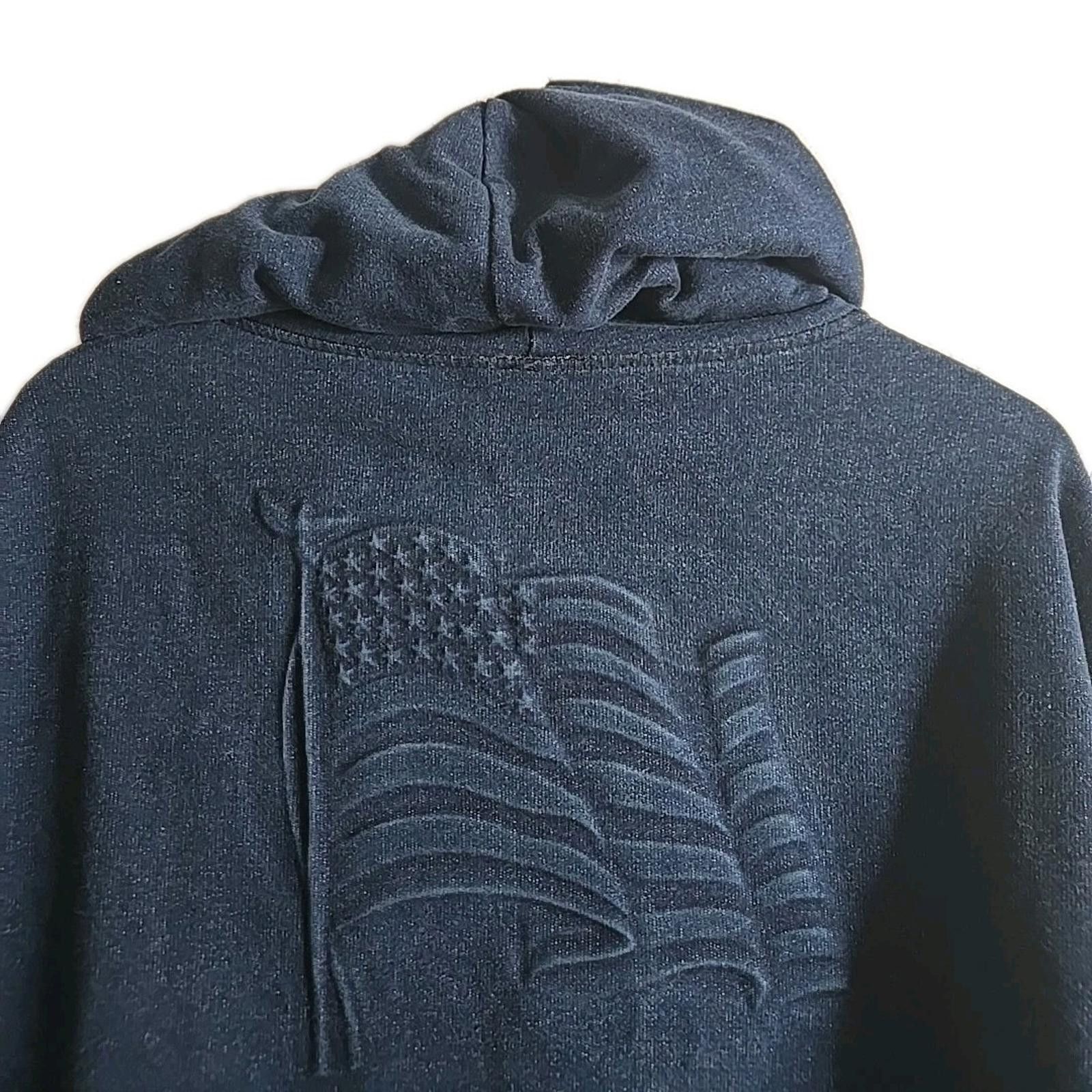 Other Embossed USA Flag Zip Up Hoodie Jacket Mens 2X Made In USA Size US XXL / EU 58 / 5 - 4 Thumbnail
