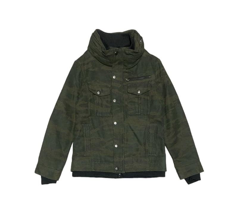 image of Avant Garde x Camo Vintage Camo Wool Jacket By Jungle Storm in Green Camo, Men's (Size Medium)
