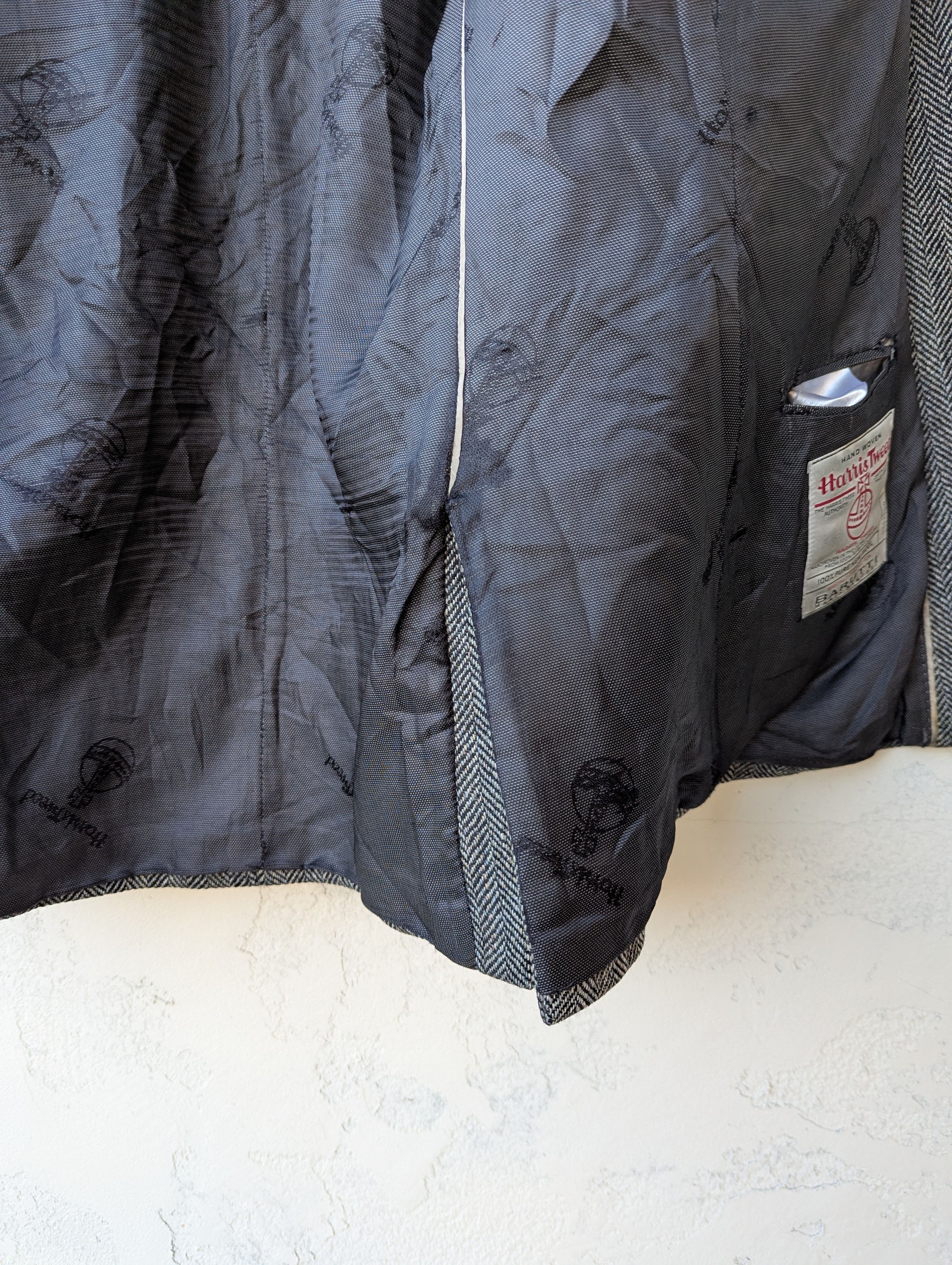 Harris Tweed Harris Tweed x Mario Barutti Vintage Blazer Pure Wool Gray Size 44L - 13 Thumbnail