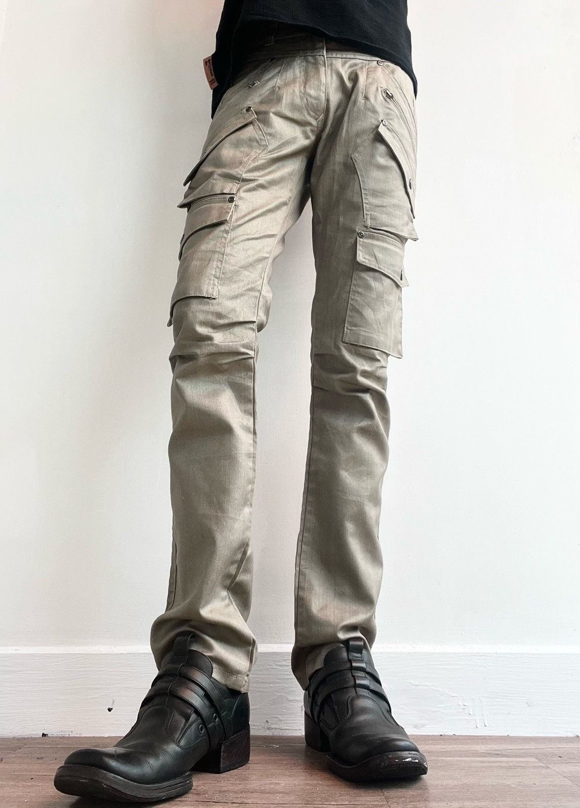 semanticdesign 00s Semantic Avant-Garde Cargo Pants Size US 32 / EU 48 - 4 Thumbnail