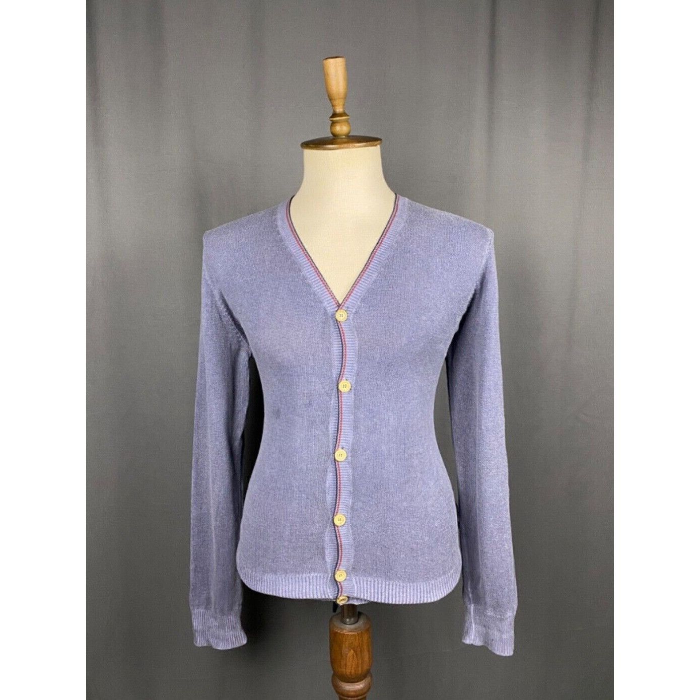 Moncler Moncler Men's Blue Garment Dyed Cardigan Sweater Size XL Size US XL / EU 56 / 4 - 1 Thumbnail