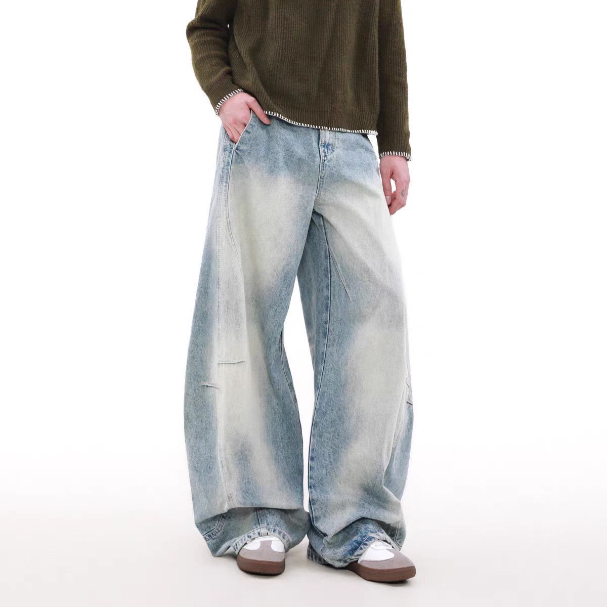 Japanese Brand × Jean Vintage washed machete design relaxed fit jeans Size US 33 - 4 Thumbnail