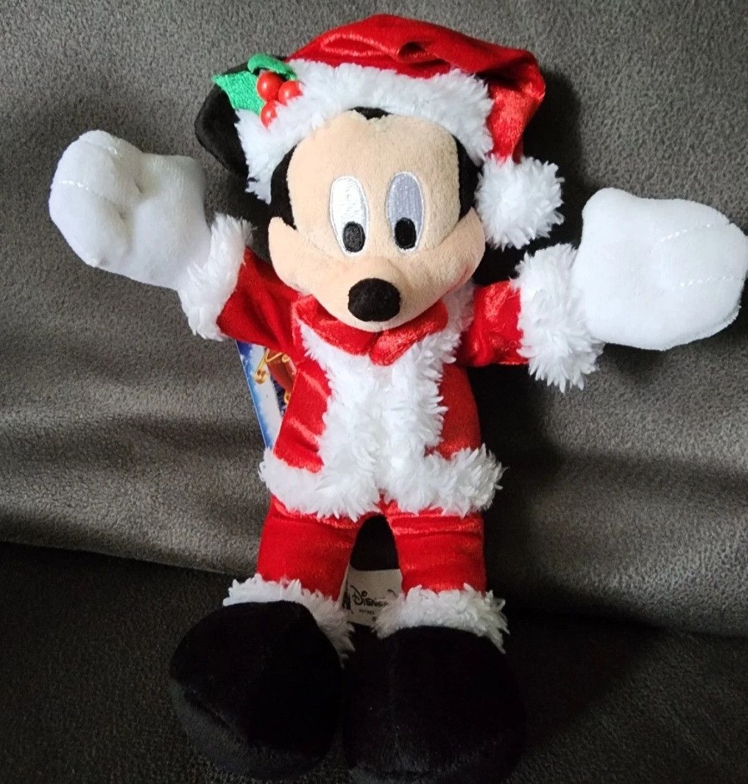 Disney NWT Disney 7 Inch Holiday Sparkle Mickey Mouse Plush Size ONE SIZE - 1 Thumbnail
