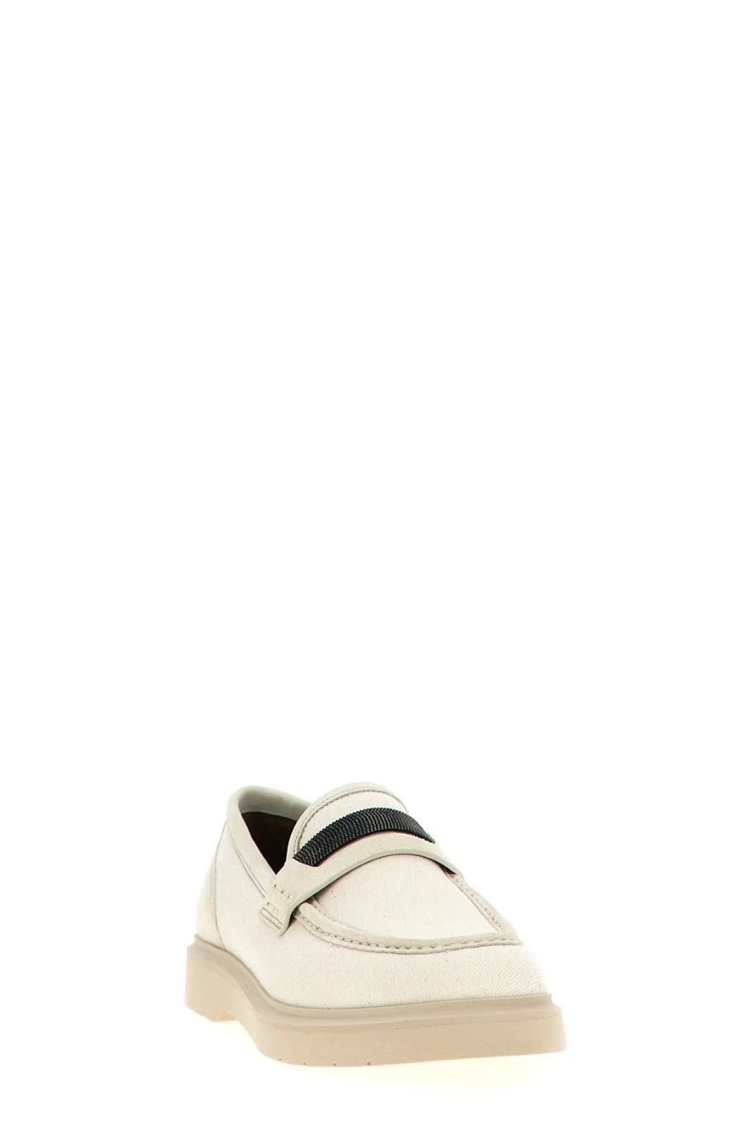 Brunello Cucinelli BRUNELLO CUCINELLI Beige Suede Loafers New & Authentic Size US 9.5 / IT 39.5 - 2 Thumbnail