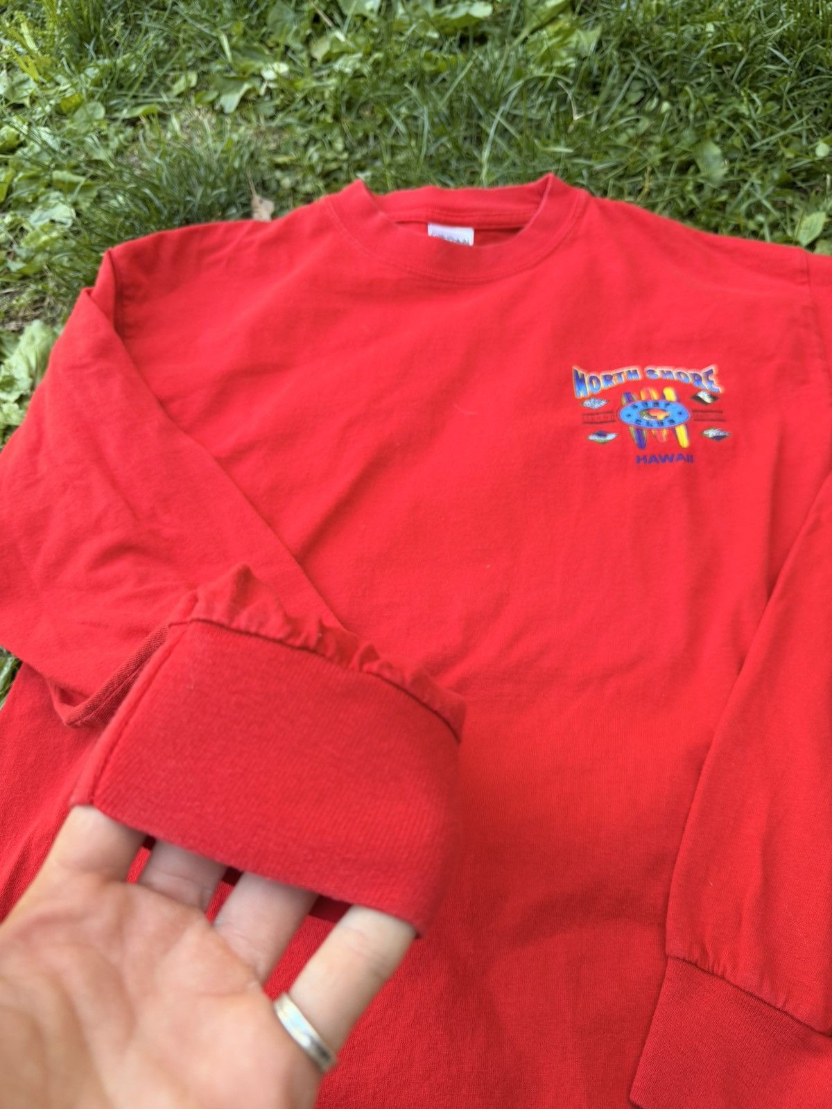 Vintage Y2K Hawaii Surf Club Red Long Sleeve tee Size Large Size US L / EU 52-54 / 3 - 3 Thumbnail