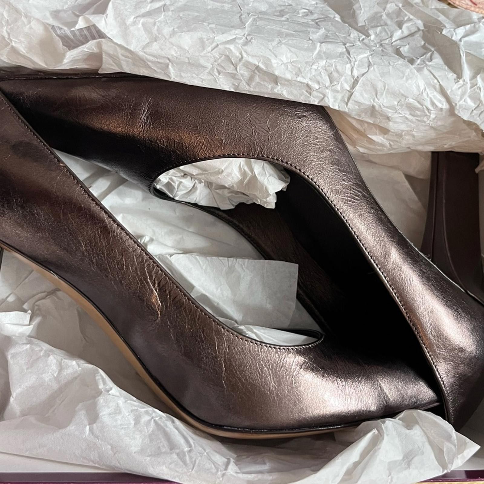 Other Rangoni Black Leather Heels Size US 9.5 / IT 39.5 - 10 Thumbnail