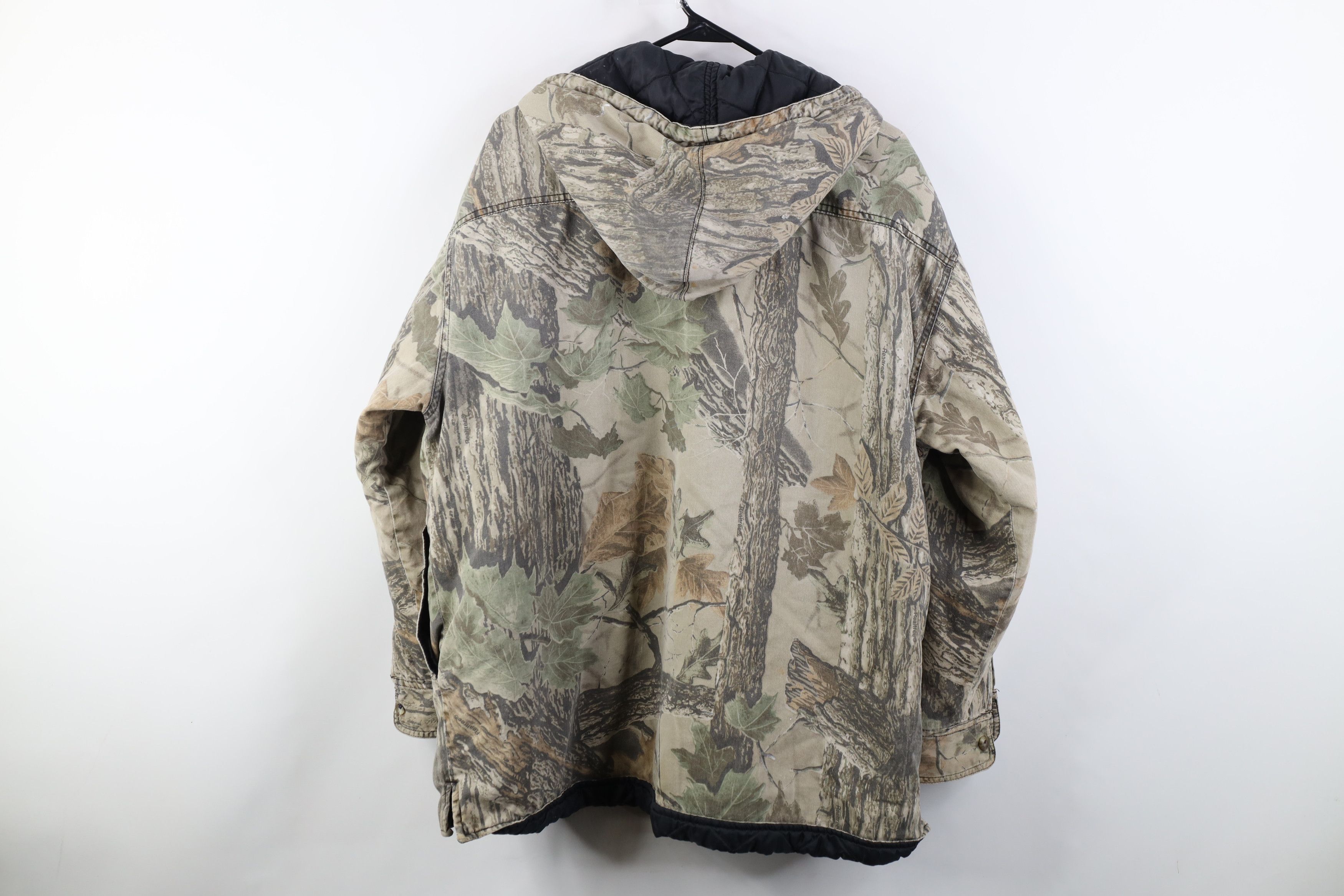 Vintage Vintage 90s Streetwear Camouflage Quilted Hooded Jacket Size US XL / EU 56 / 4 - 14 Thumbnail