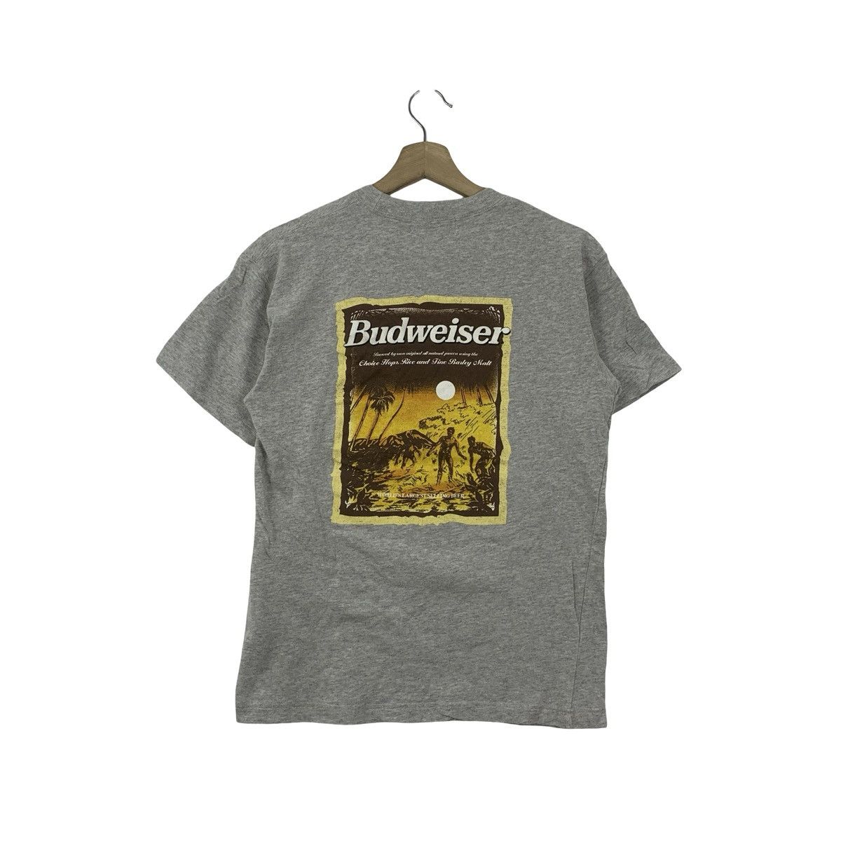 Budweiser Vintage BUDWEISER Sun Stroke Design Tee Shirt Top Size US M / EU 48-50 / 2 - 1 Thumbnail