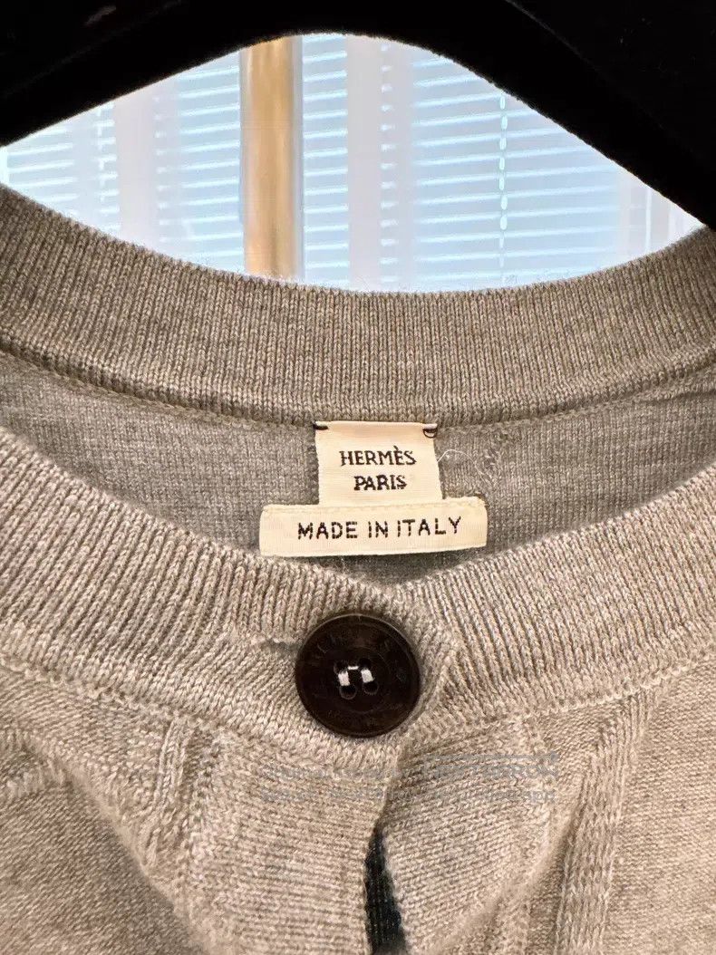 Hermes Hermes Stirrup Buckle Jacquard Knit Open Cardigan Size XS / US 0-2 / IT 36-38 - 4 Thumbnail