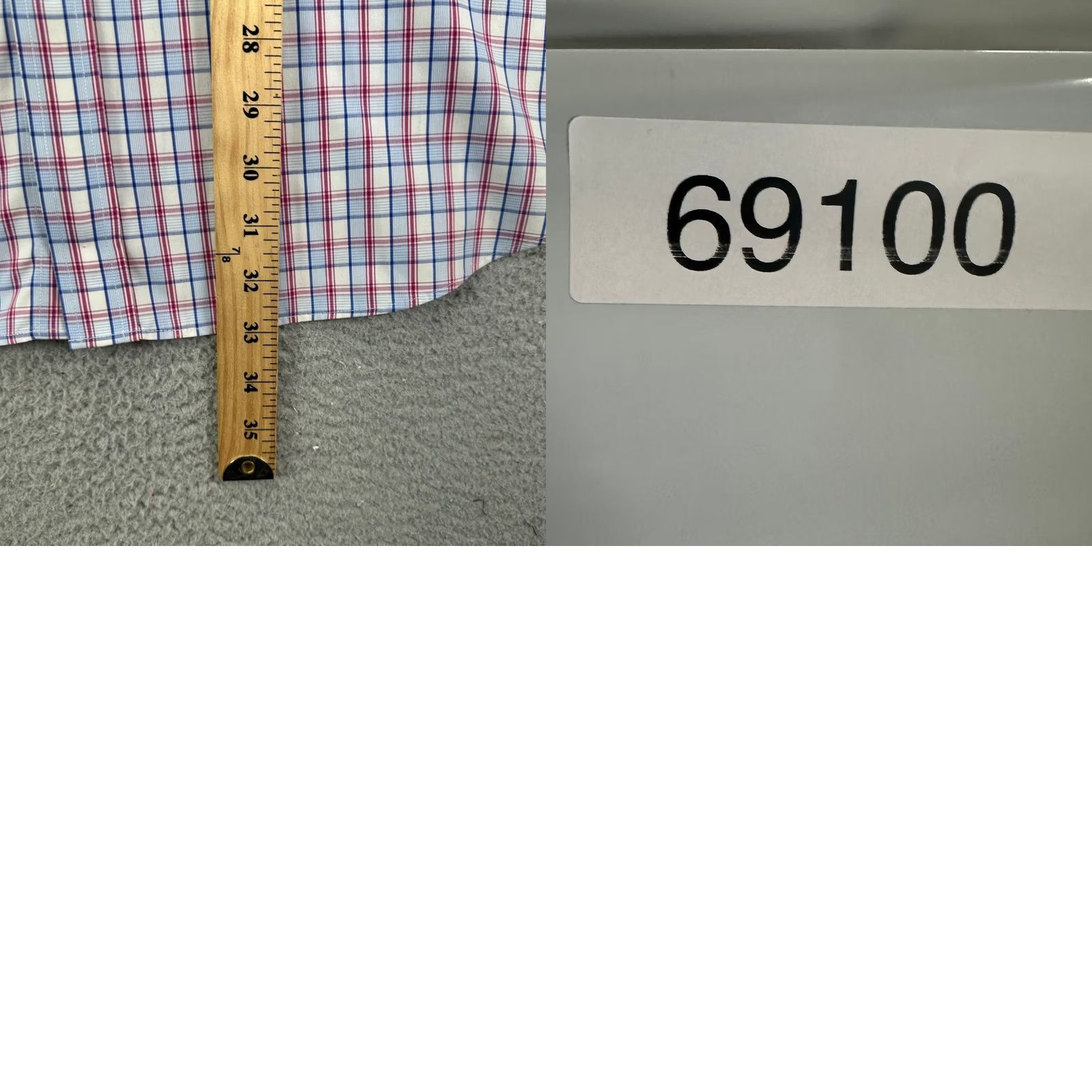 Banana Republic Banana Republic Button-Up Shirt Plaid Classic Fit Mens XL Red Blue Pocket Size US XL / EU 56 / 4 - 8 Thumbnail