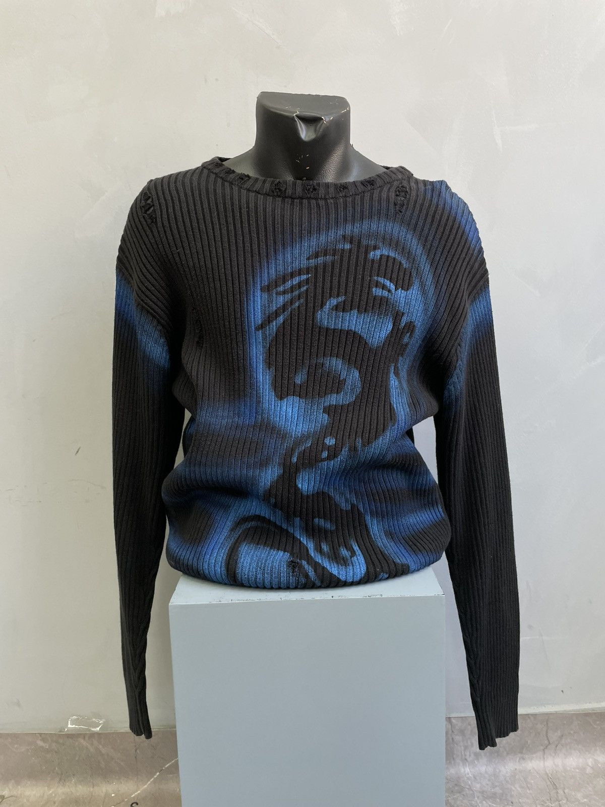 If Six Was Nine Dragon distressed japanese If six was nine style sweater y2k Size US L / EU 52-54 / 3 - 1 Thumbnail