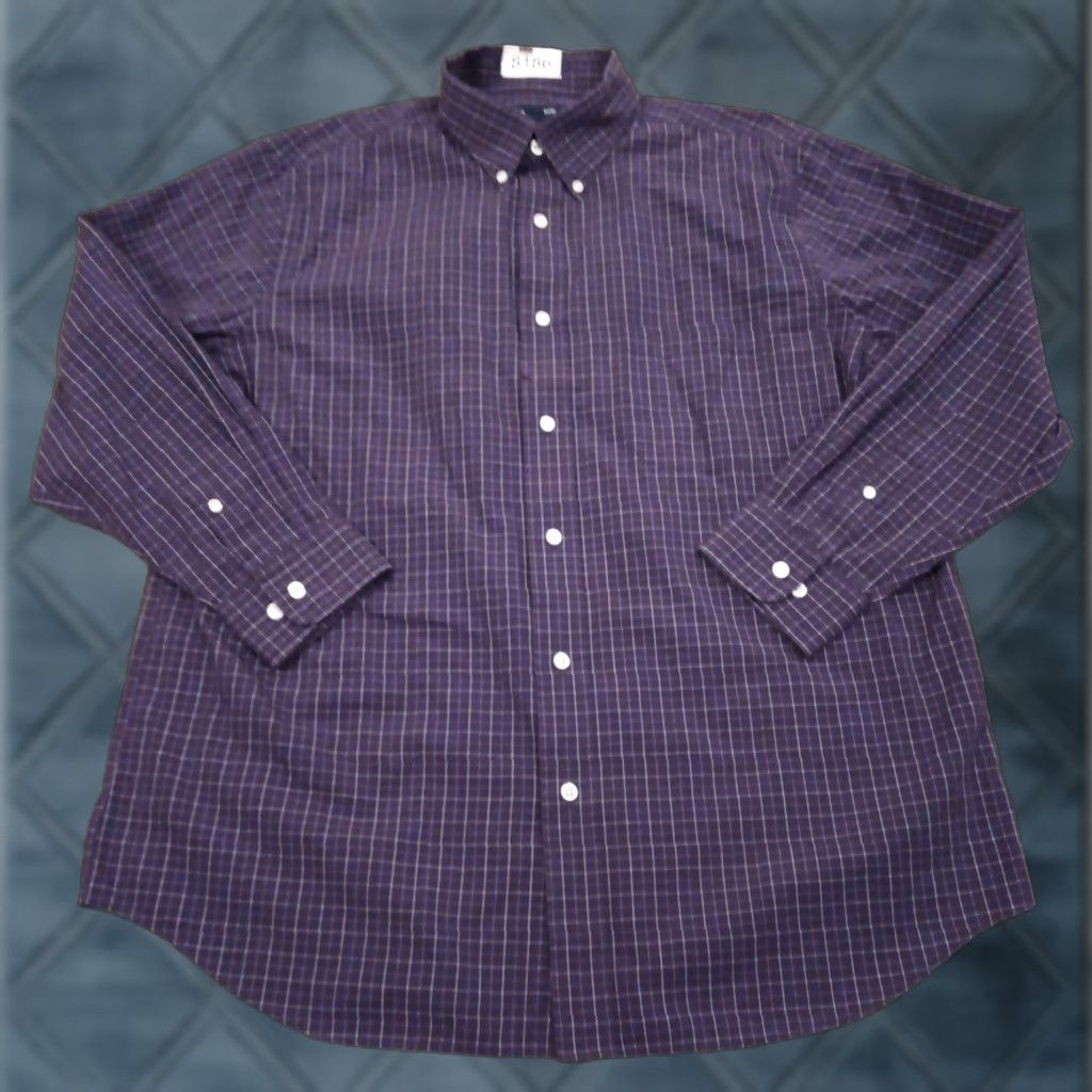Croft & Barrow Croft & Barrow Shirt Mens Large Purple Plaid Long Sleeve Button Down Size US L / EU 52-54 / 3 - 1 Thumbnail