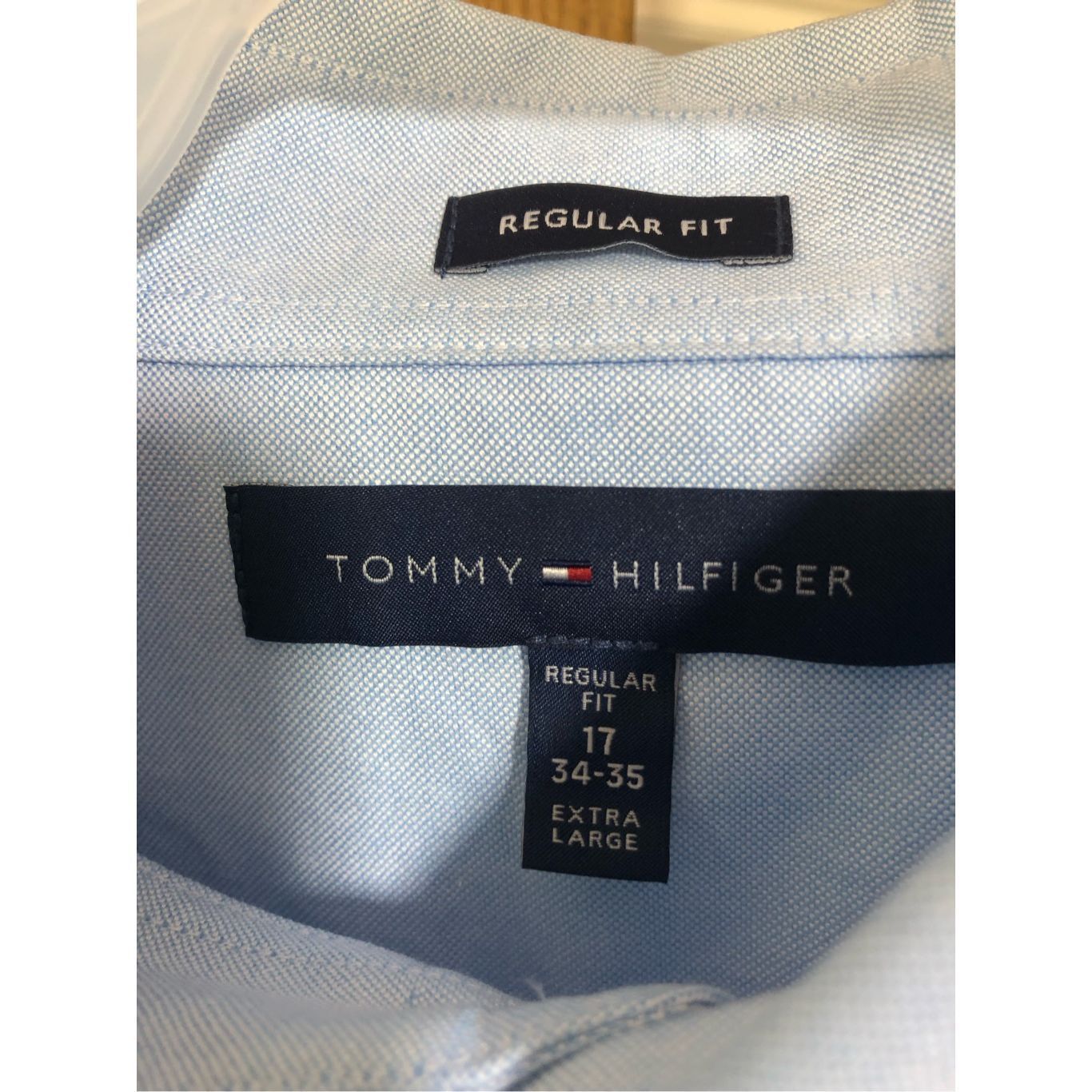 Tommy Hilfiger Tommy Hilfiger Men’s Light Blue Long Sleeve Collared T-Shirt Size US XL / EU 56 / 4 - 5 Thumbnail