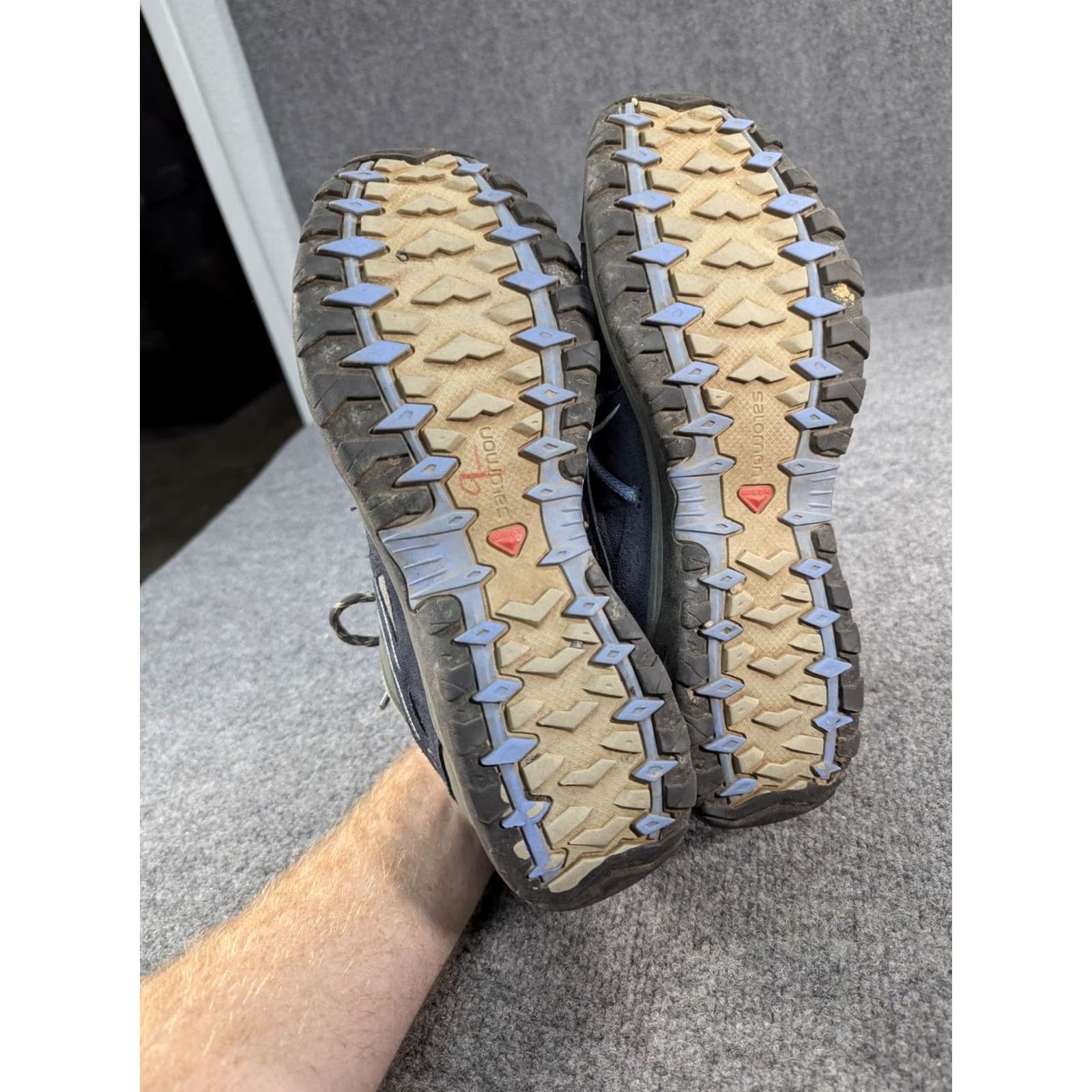 Salomon Salomon Ellipse 2 Aero Hiking Boots Women's Size US 10 Gray Black Blue Size US 10 / IT 40 - 5 Thumbnail