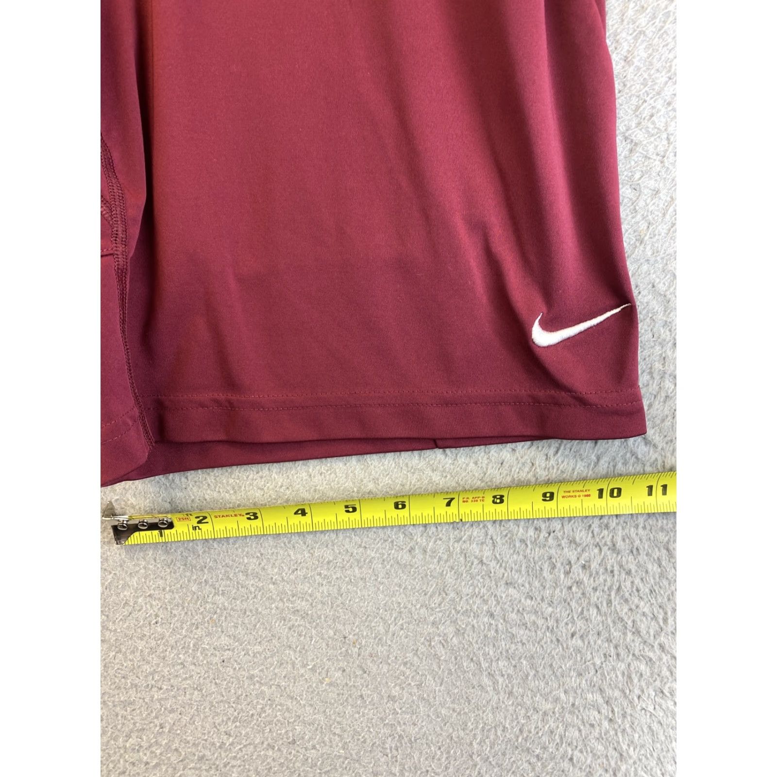 Nike Nike Dri Fit Shorts Lightweight Blue L Adult Large Men Regular Relaxed Athletic Baseball Summer Solid Drawstring Cotton Maroon 31-45 Size US 33 - 7 Thumbnail