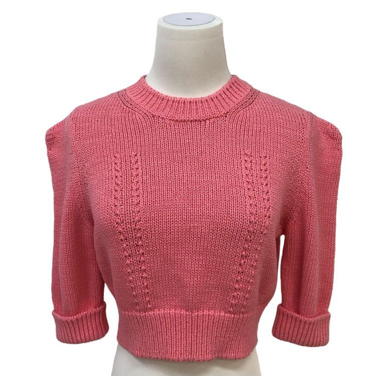 Chanel Chanel Pink Knit Sweater Size 38 Size S / US 4 / IT 40 - 1 Thumbnail