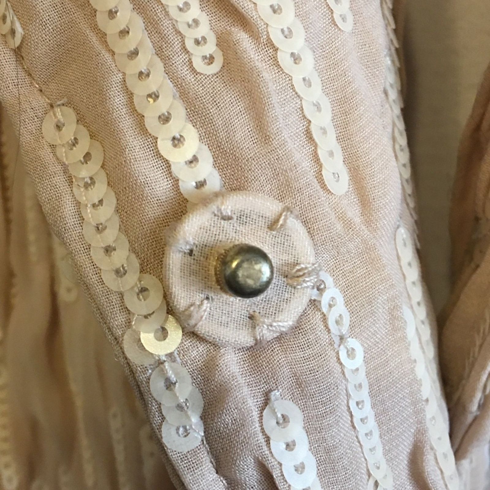 Ann Taylor Ann Taylor tan sequined army style jacket Size XS / US 0-2 / IT 36-38 - 11 Thumbnail