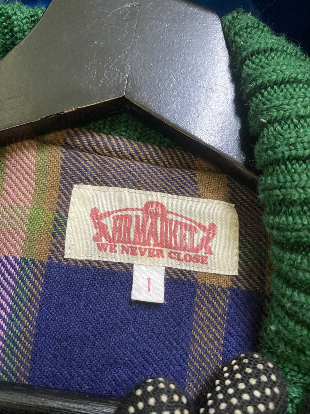 HOLLYWOOD RANCH MARKET VINTAGE 90S HR MARKET MOHAIR VARSITY JACKET MADE IN JAPAN Size US S / EU 44-46 / 1 - 6 Thumbnail