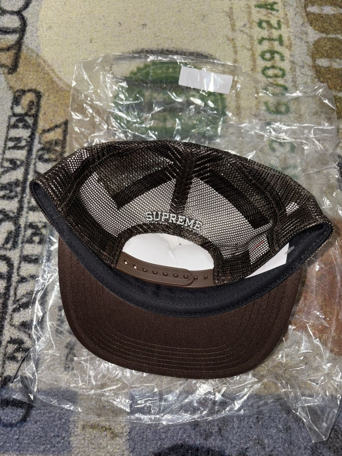 Supreme Supreme Pins Mesh Back 5-Panel Brown Size ONE SIZE - 3 Thumbnail