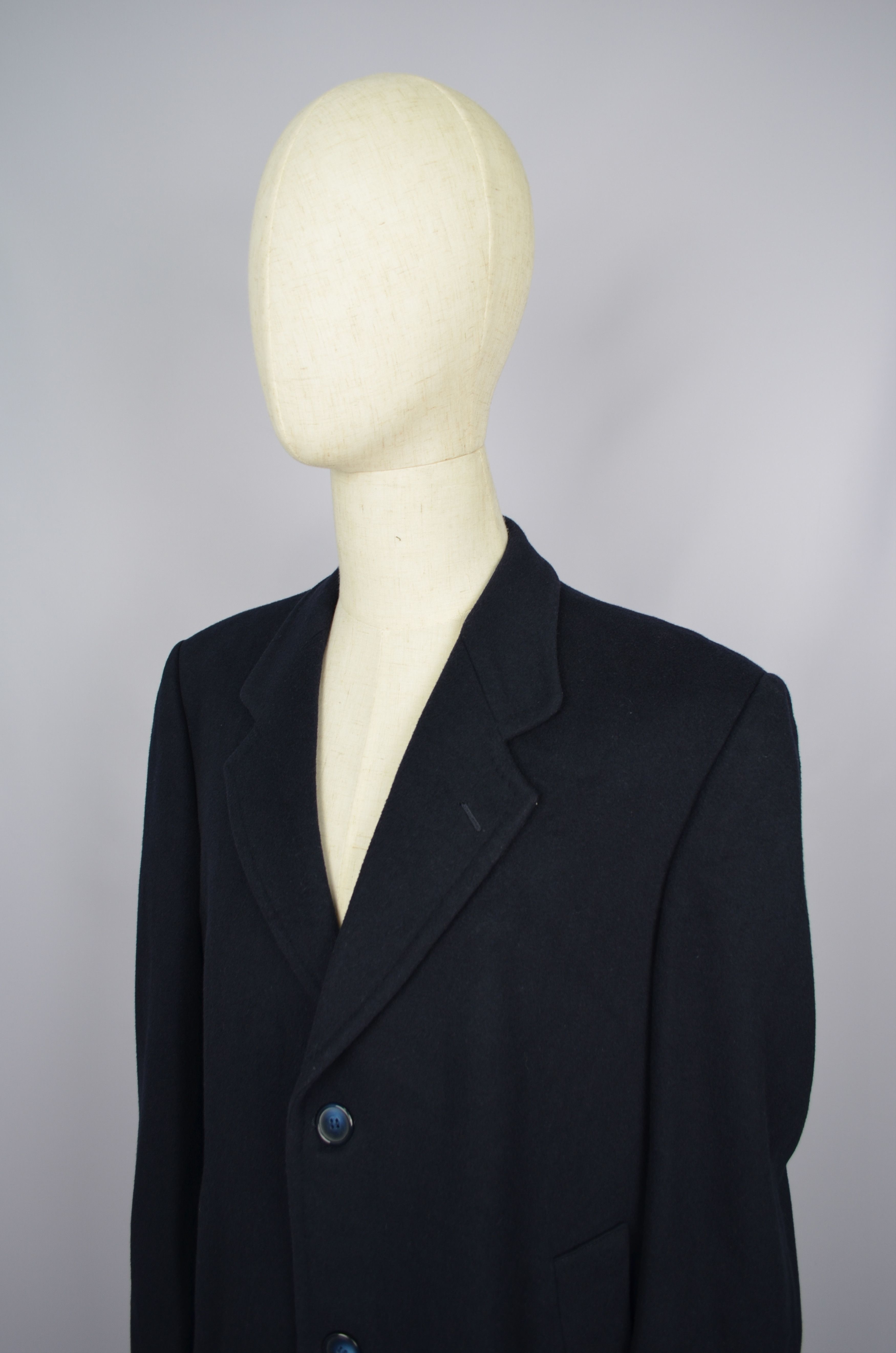 Vintage × Yves Saint Laurent Yves Saint Laurent Diffusion Hommes Cashmere Coat Jacket Size US L / EU 52-54 / 3 - 5 Thumbnail