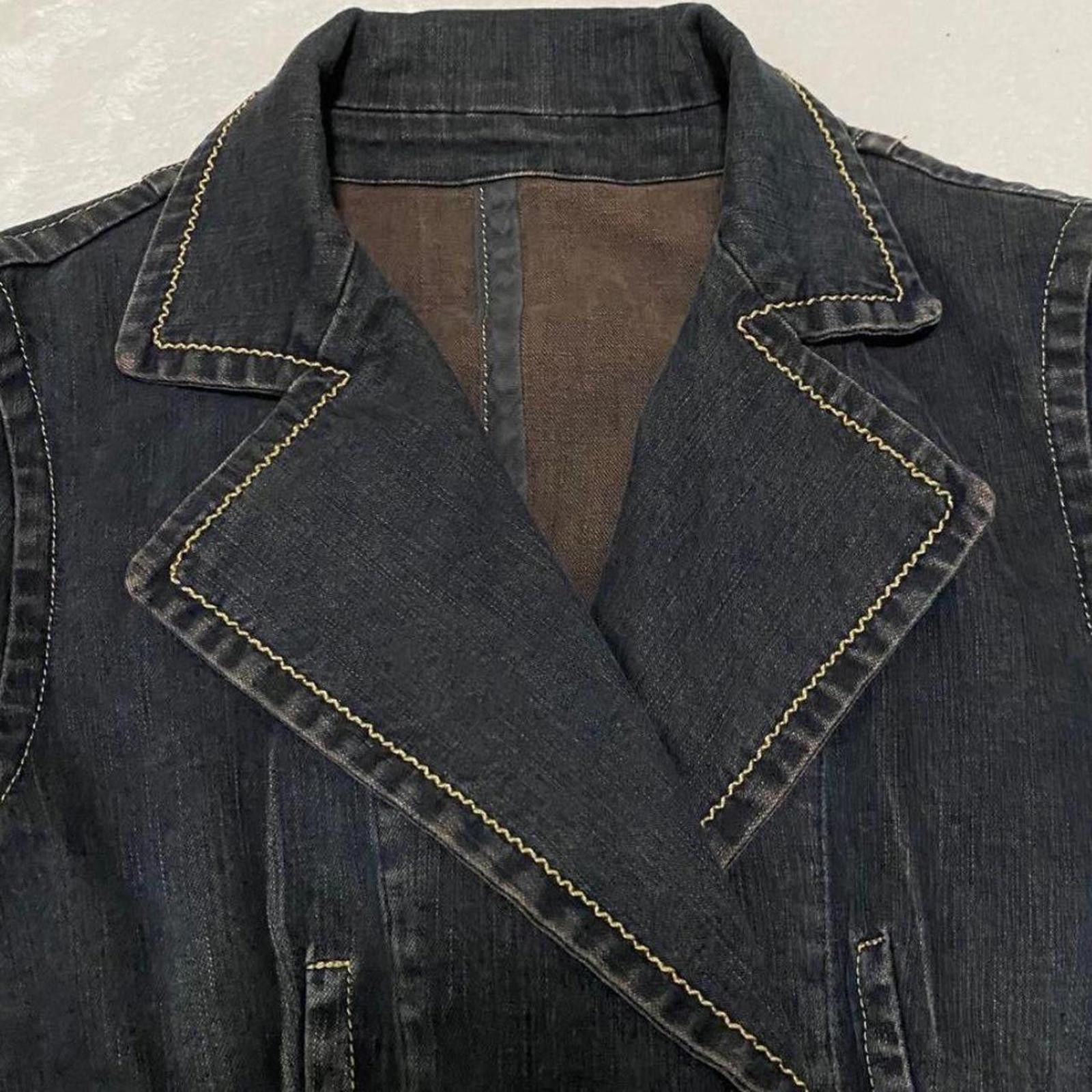 Other Vintage 2000s whimsy goth style slim fit denim jacket Size XS / US 0-2 / IT 36-38 - 3 Thumbnail