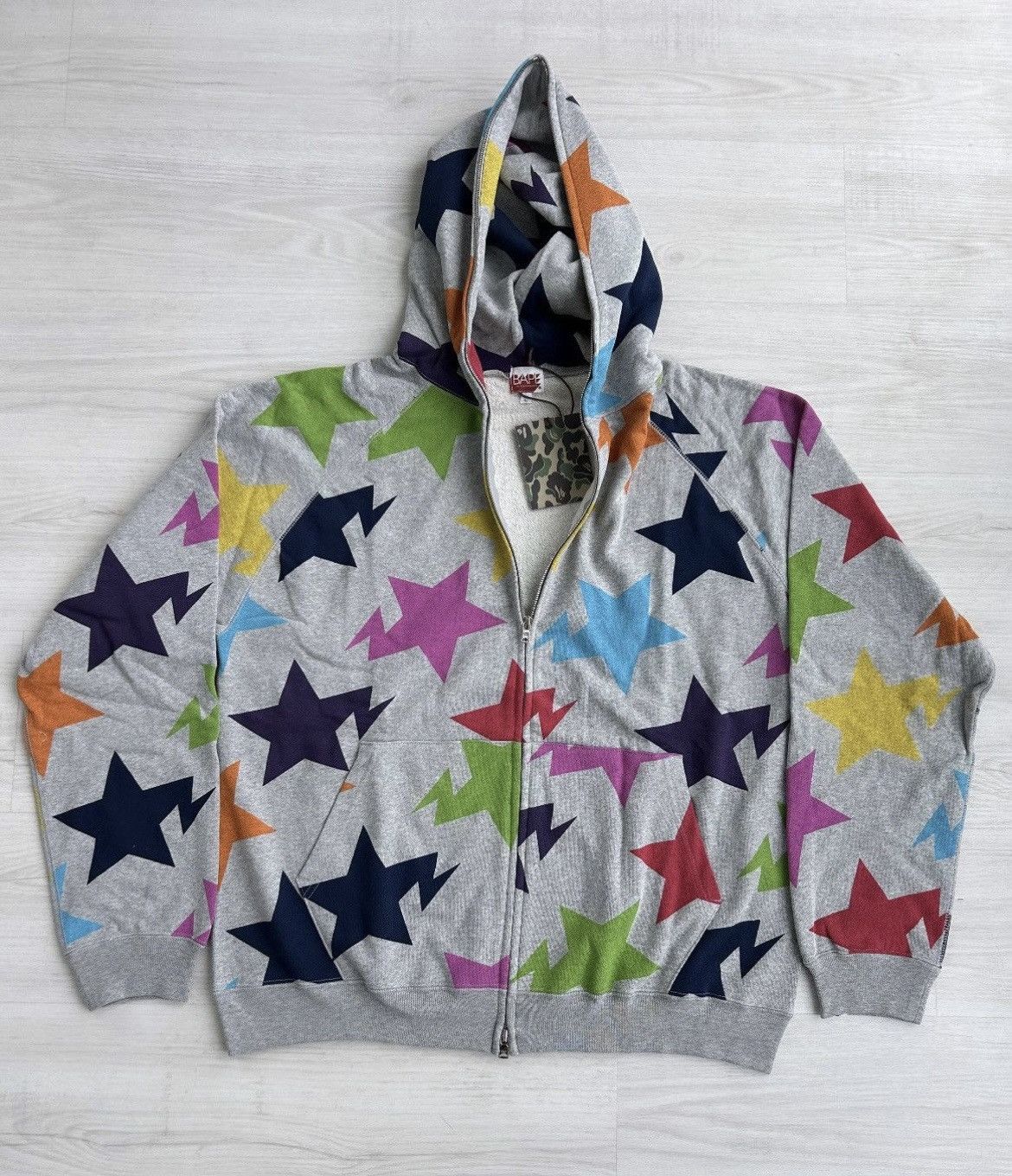 Bape RARE OG 2007 A BATHING APE MULTI CAMO STA FULLZIP HOODIE Size US L / EU 52-54 / 3 - 1 Thumbnail