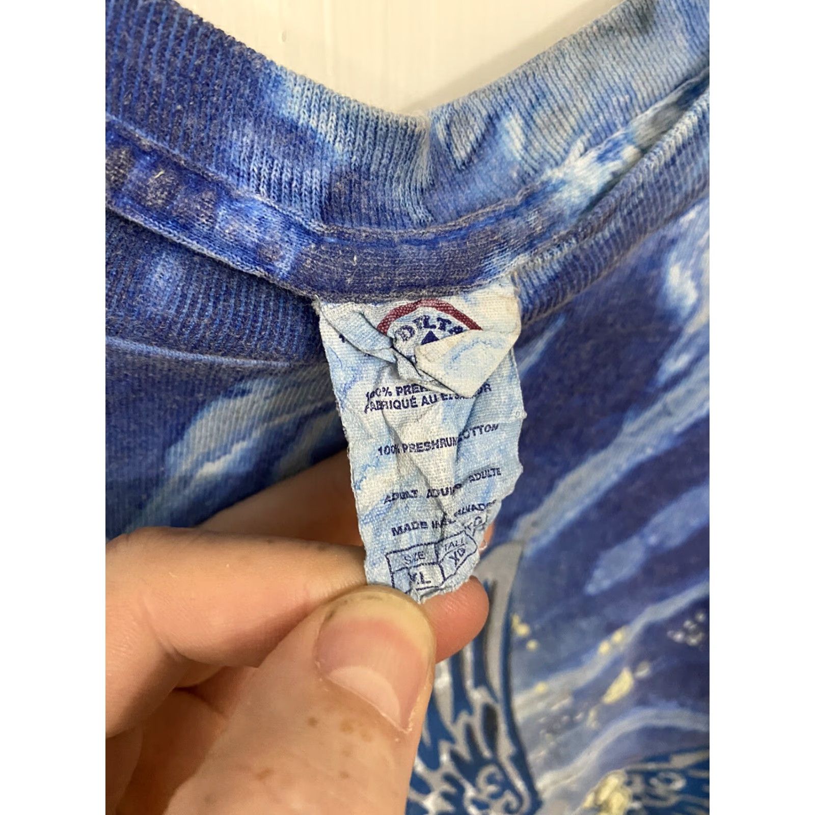 Delta MIAA State Wrestling Championships 2009 Mens XL Blue Tye Dye T-Shirt Size US XL / EU 56 / 4 - 5 Thumbnail