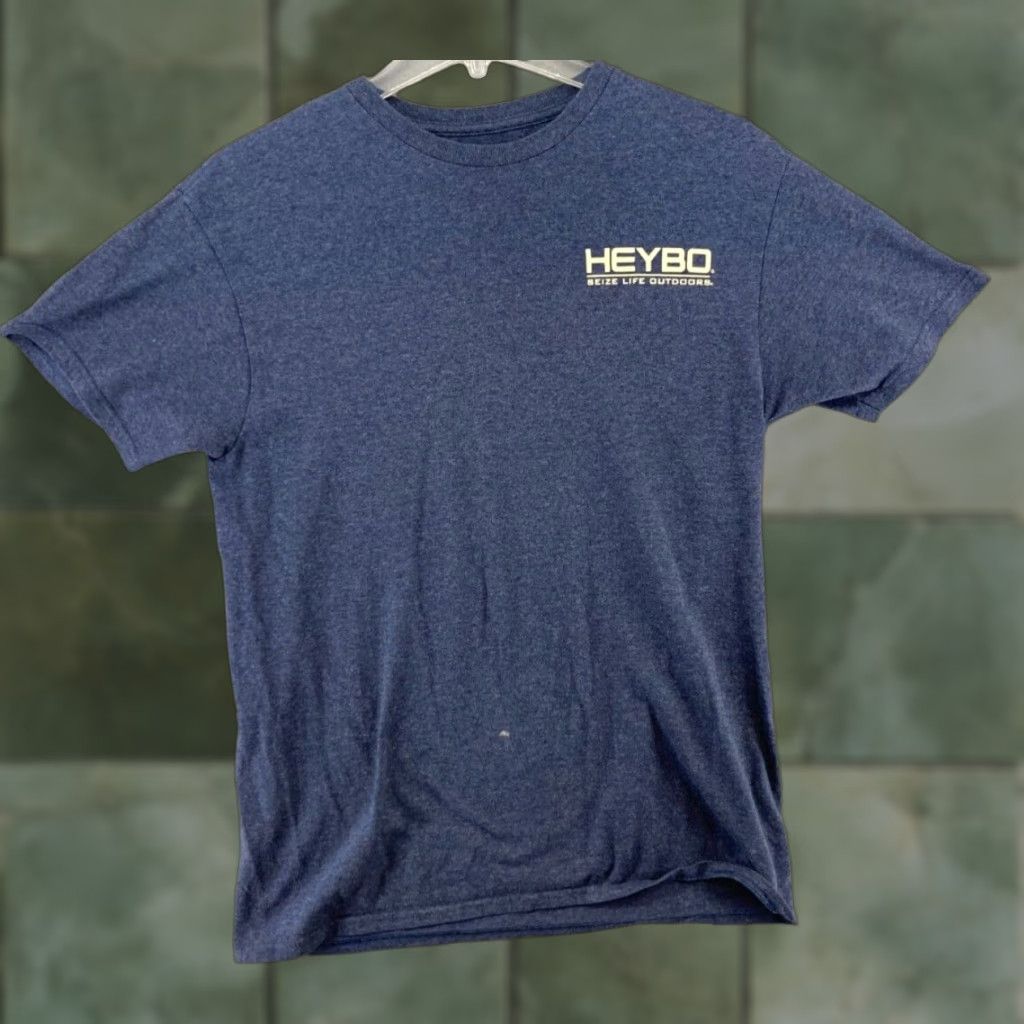 Logo 7 HeyBo Mens TShirt Blue Outdoor Logo Medium Size US M / EU 48-50 / 2 - 1 Thumbnail