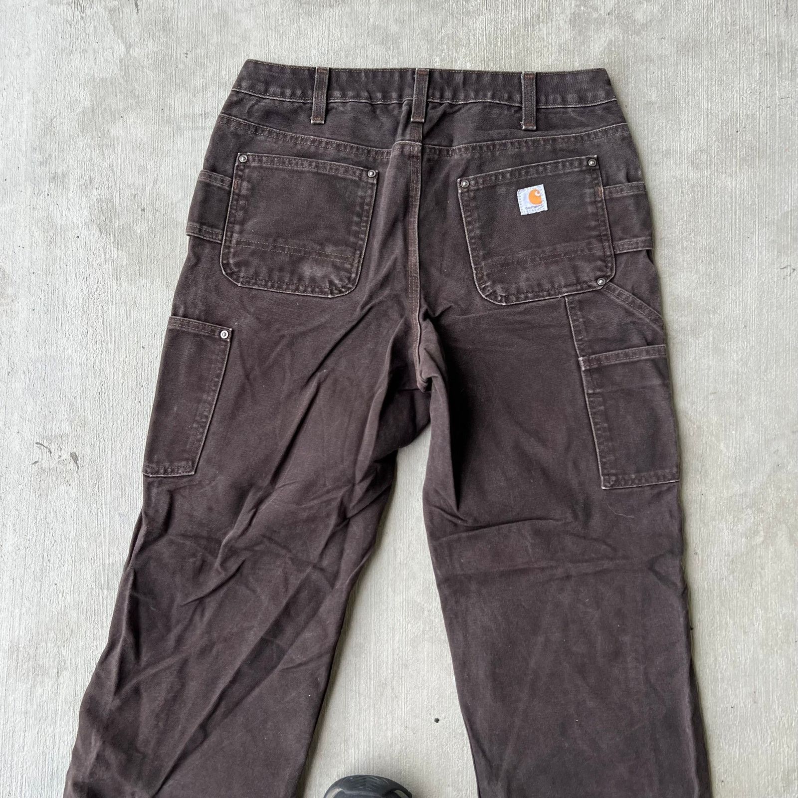 Carhartt × Vintage Carhartt WOMENS brown double knee work wear carpenter pants Size US 31 - 4 Thumbnail