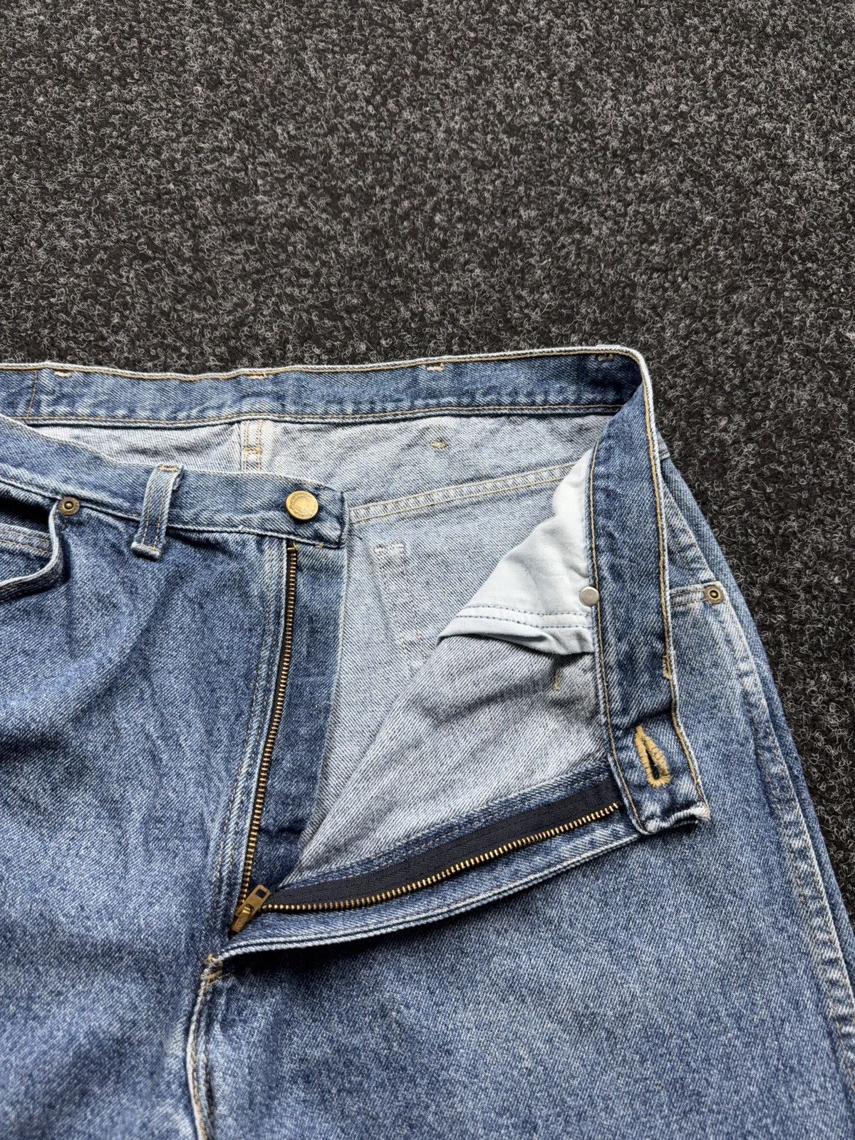 Wrangler Vintage 80s Retro Wrangler Rare Western Cowboy Jeans USA Size US 35 - 11 Thumbnail