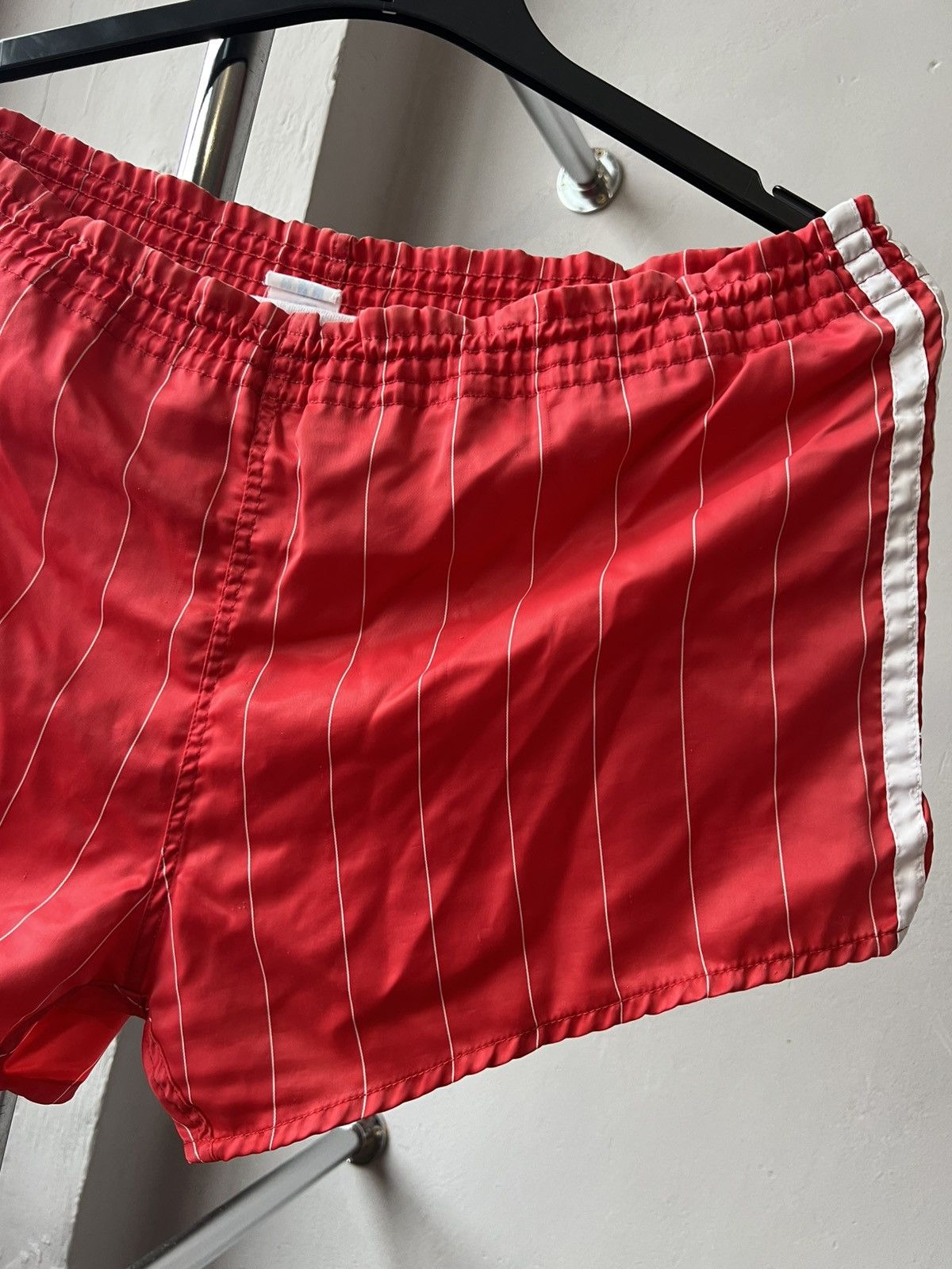 Adidas ADIDAS ARMY SPRINTER ICONIC SHORTS 80’S Racer RETRO NYLON Size US L / EU 52-54 / 3 - 3 Thumbnail