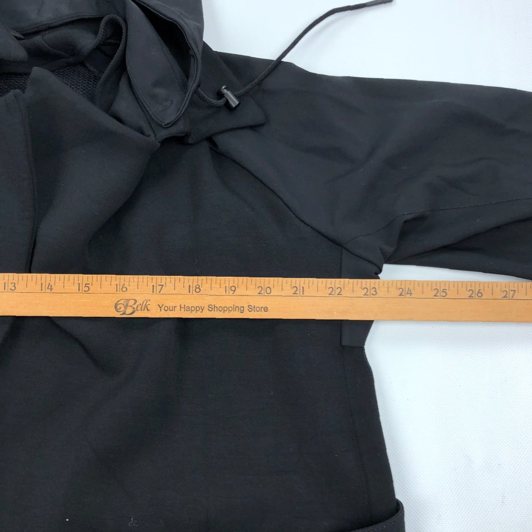 Athleta Athleta Trench Coat Jacket/Coat Black 12 Women Hooded Belted Long Softshell Polyester Holiday Voyage Size XL / US 12-14 / IT 48-50 - 3 Thumbnail