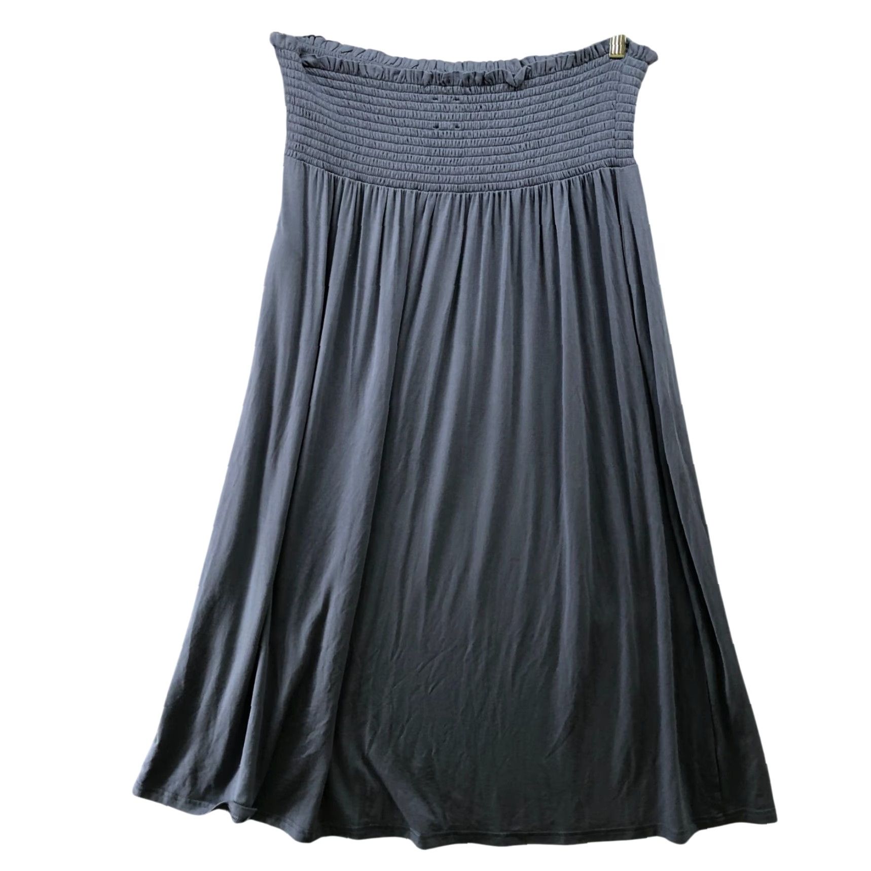 Gap VINTAGE Gap Strapless Smocked Mini Dress Womens 14P Blue A-Line Pull On Modal Blend Size XL / US 12-14 / IT 48-50 - 2 Thumbnail