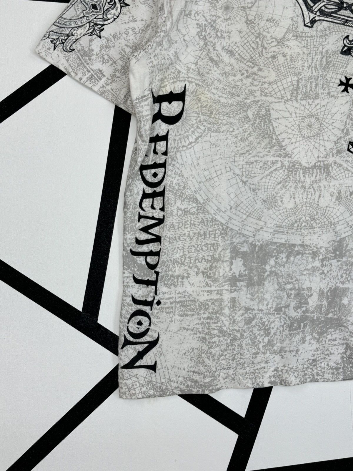 Affliction Crazy Vintage Y2K RAW STATE REDEMPTION Cross Skull Shirt Size US M / EU 48-50 / 2 - 6 Thumbnail