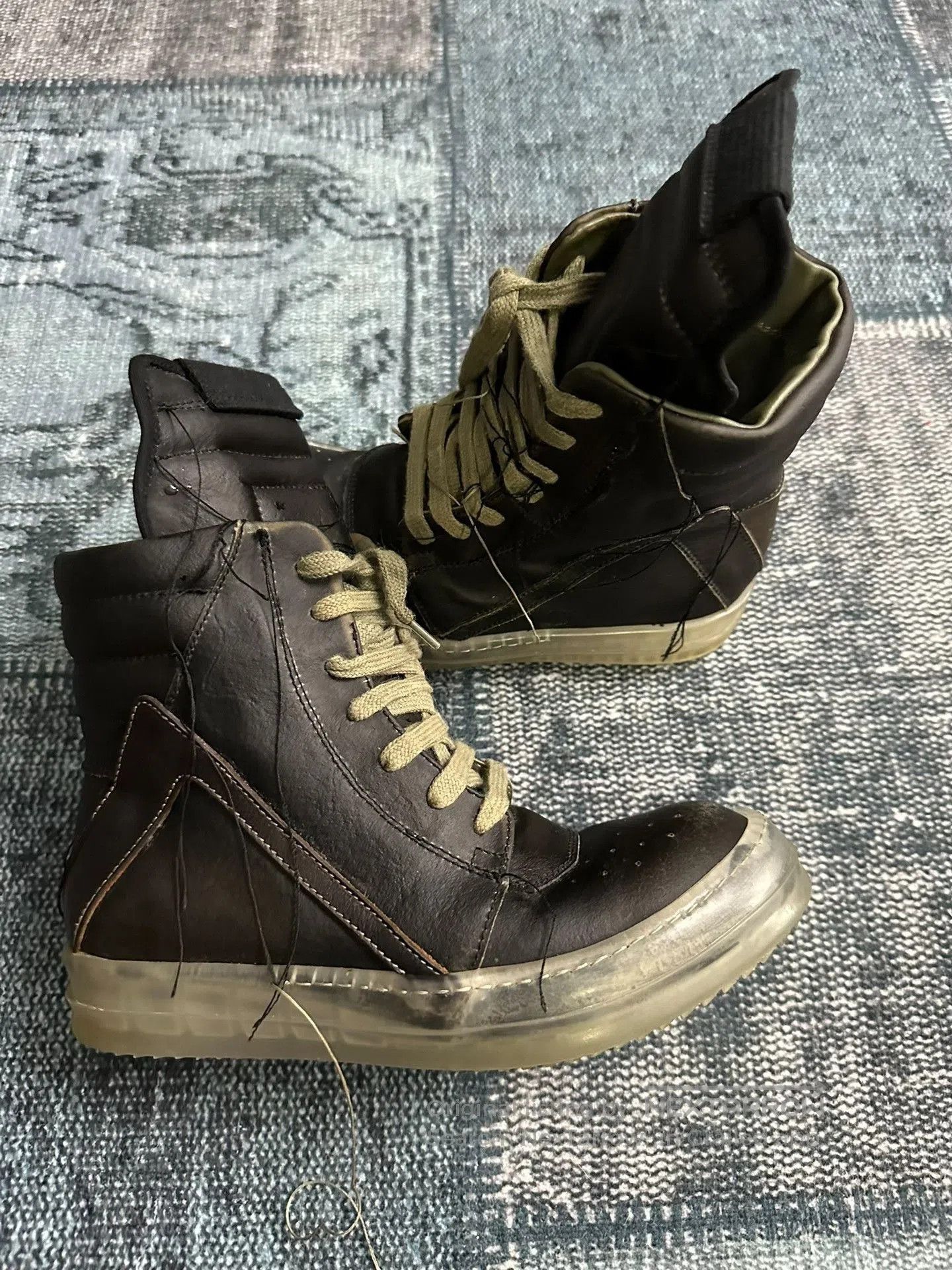 Rick Owens Rick Owens Black Phantom Tassel Inverted Triangle 36. Size US 5 / EU 37 - 4 Thumbnail