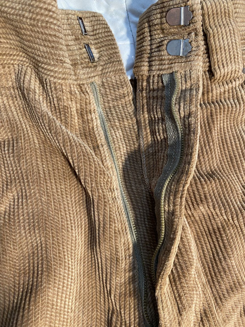 Vintage 38x32 Vintage 70s Flare Corduroy Pants Cotton Brown Bootcut Size US 38 / EU 54 - 3 Thumbnail