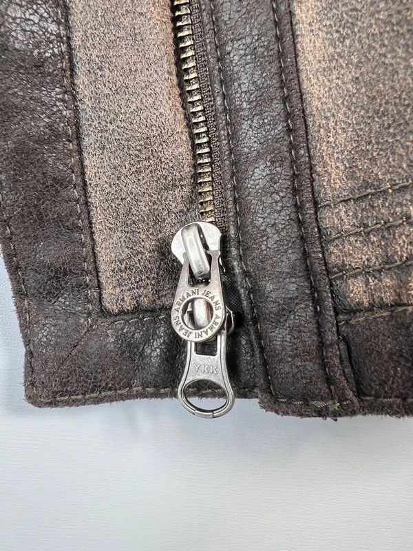 Emporio Armani Armani Jeans Womens Brown Faux Fur Lined Jacket Size M Size M / US 6-8 / IT 42-44 - 5 Thumbnail
