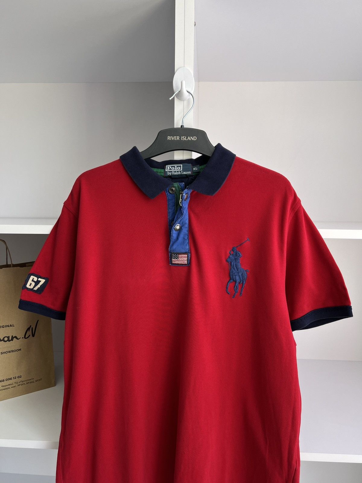 Polo Ralph Lauren × Vintage Vintage Polo Ralph Lauren Chief Keef style polo T-Shirt Size US XL / EU 56 / 4 - 5 Thumbnail