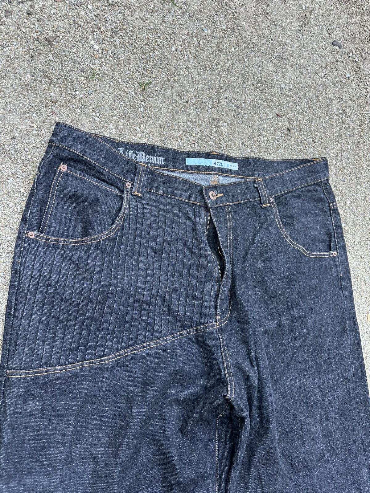 Japanese Brand AZZURÉ Love Life Denim Baggy Size US 42 / EU 58 - 4 Thumbnail