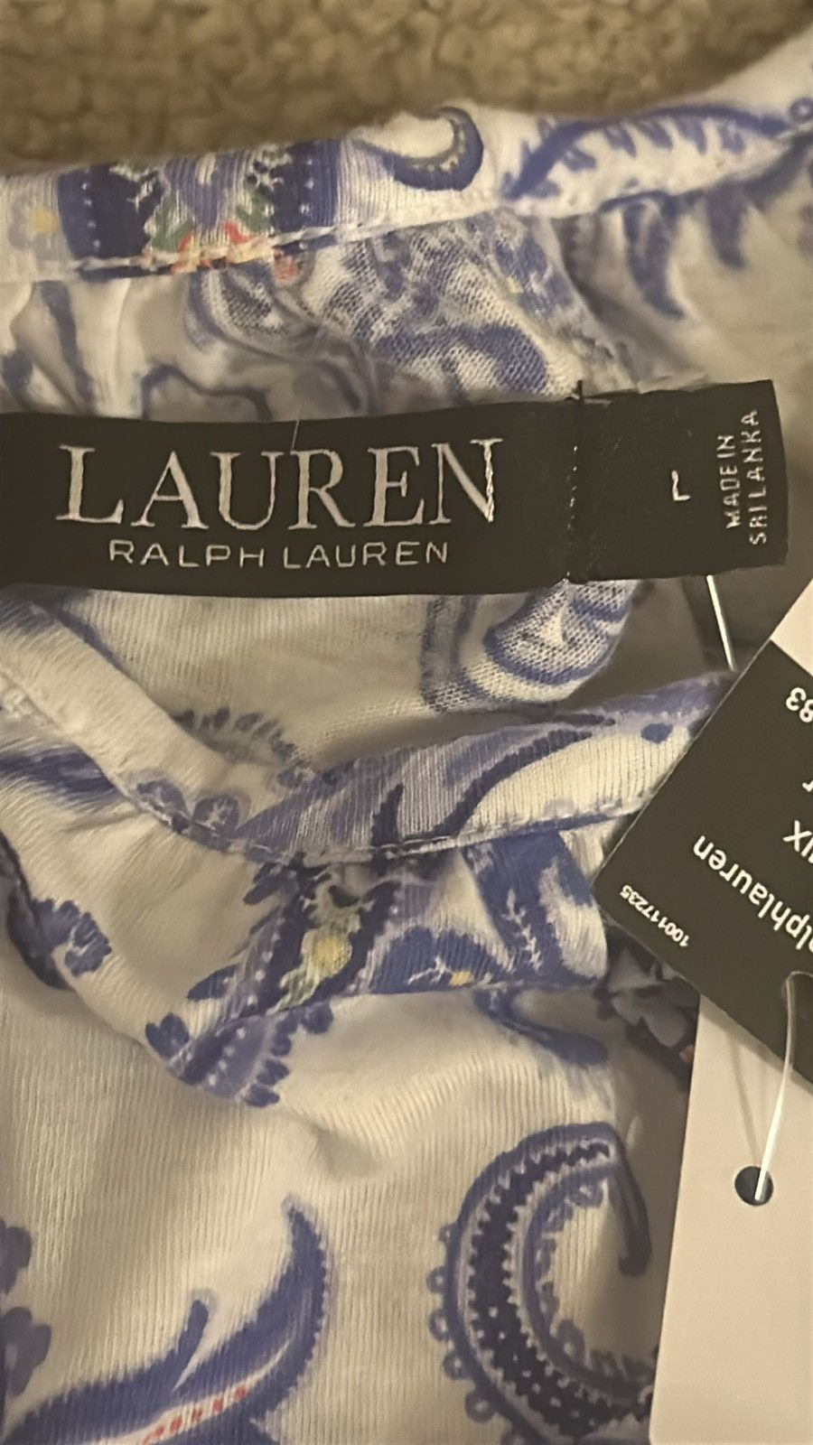 Lauren Ralph Lauren Lauren Ralph Lauren Double Strap Ruffle Hem Gown Paisley Size L / US 10 / IT 46 - 2 Thumbnail