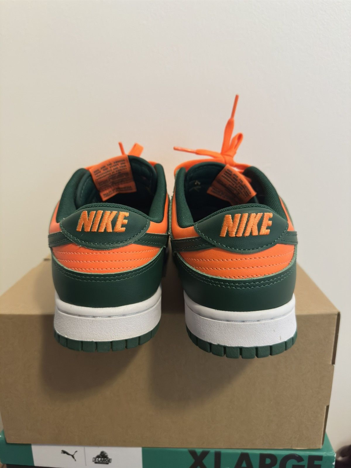 Nike Nike Dunk Low Retro (Miami Hurricanes) Size US 10.5 / EU 43-44 - 4 Thumbnail