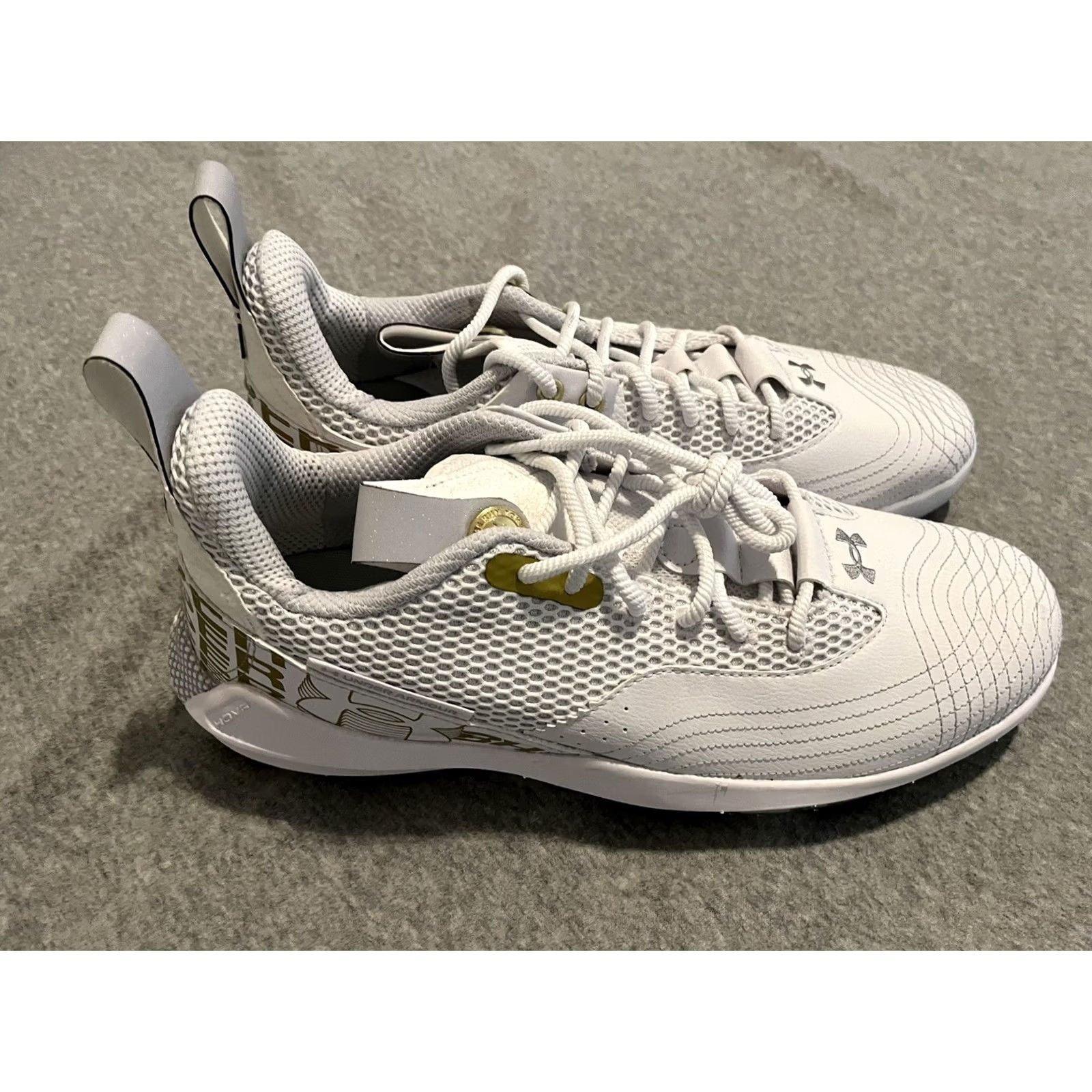 Under Armour Under Armour Bryce Harper 7 Baseball Cleats HOVR White Gold Mens 13.5 New Size US 14 / EU 47 - 2 Thumbnail