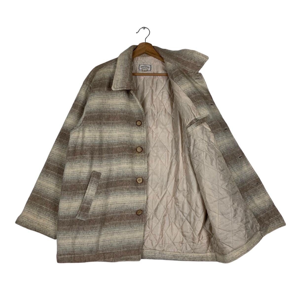Flannel PRACT STUDIO Wool Rayon Flannel Jacket #1308-C59 Size US M / EU 48-50 / 2 - 9 Thumbnail