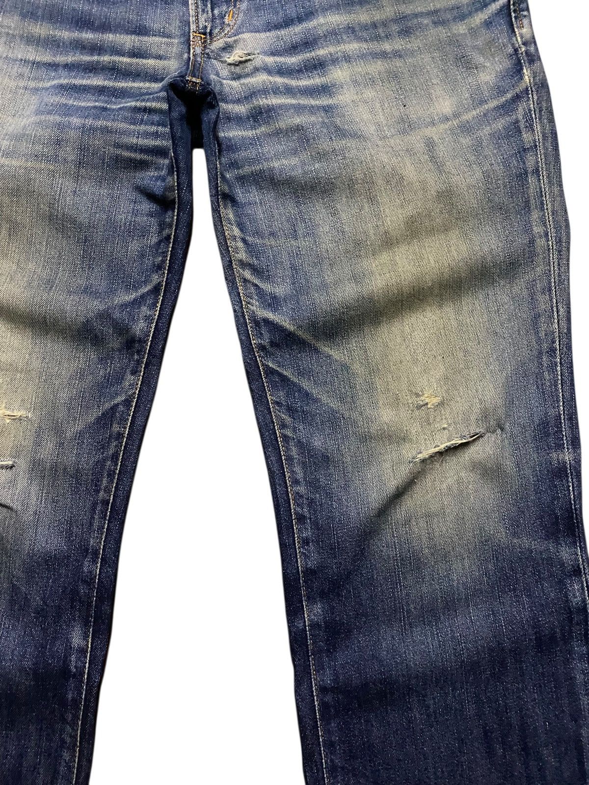 Edwin Vintage Edwin EV Mud Wash Distressed Straight Fit Jeans Size US 34 / EU 50 - 8 Thumbnail