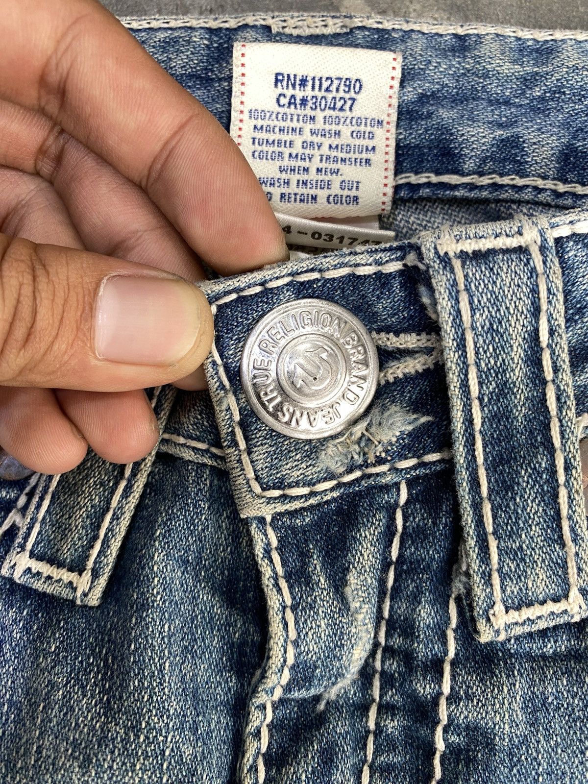True Religion Flared True Religion Spiral Bootcut Jeans Size 28" / US 6 / IT 42 - 6 Thumbnail