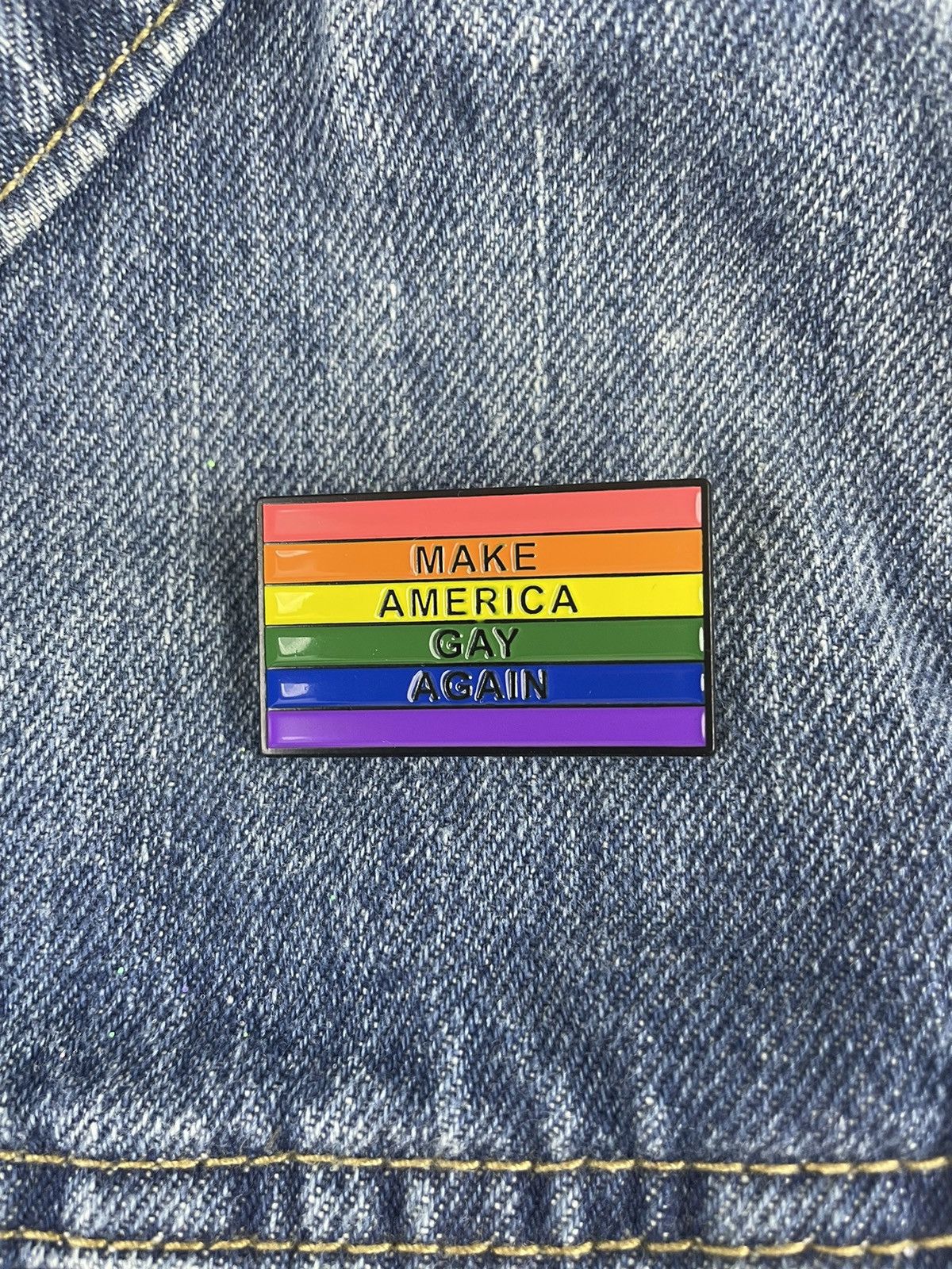 Other LGBTQ MAGA Enamel Pin Size ONE SIZE - 1 Thumbnail